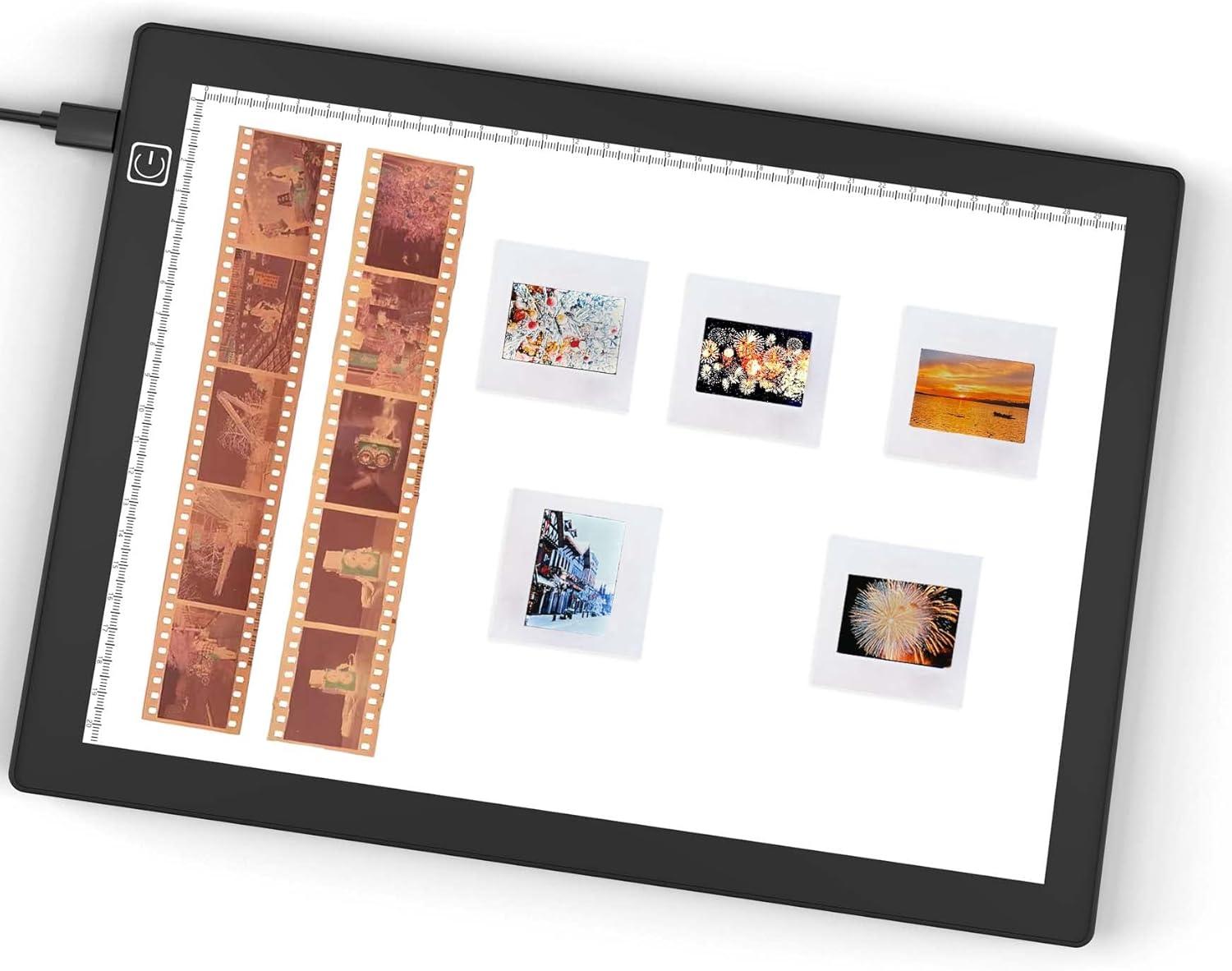 Diascanner Ultradünner Dimmbar LED Leuchtplatte - 5600K - 30 x 21 Zentimeter ...