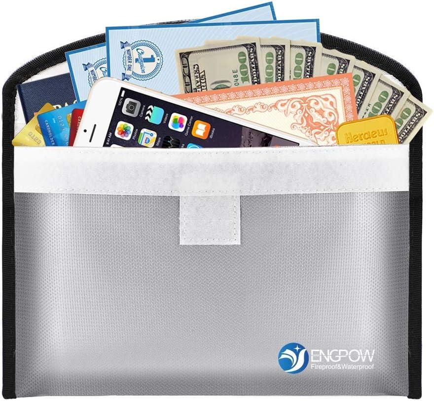 Feuerfeste Tasche A5 Dokumententasche geldtaschen 26 x 15 cm Klein Banktasche...