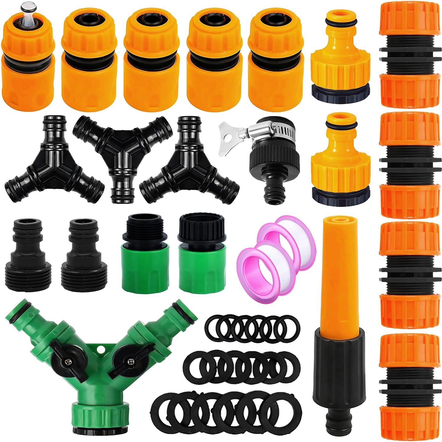 Garten schlauchverbinder 23-Set: Düse, Wartungsstecker, Schnellkupplung, Y-Ve...