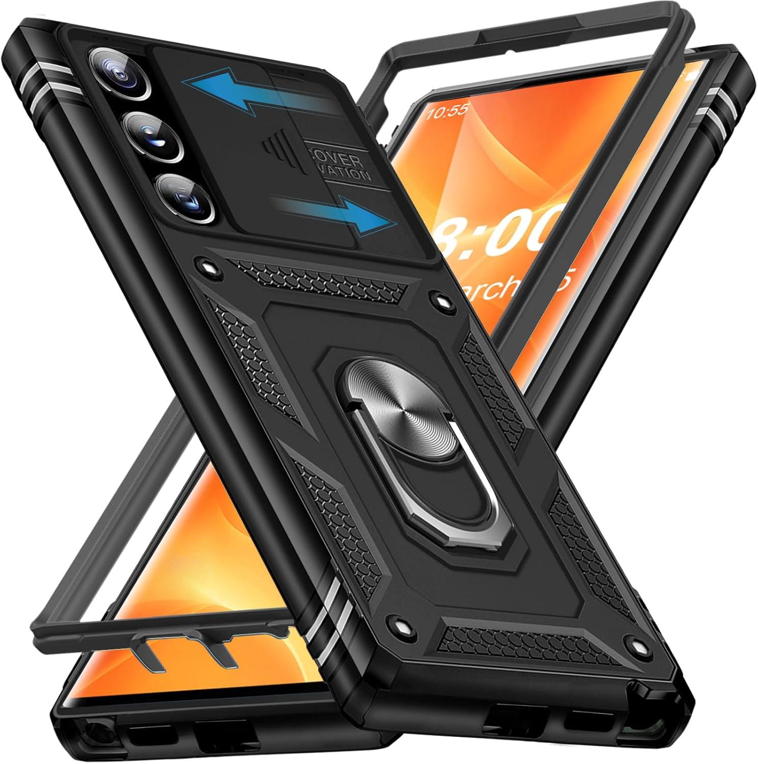 Giyer Handyhülle für Samsung Galaxy S22 Ultra Hülle mit Kameraschutz 360° Met...