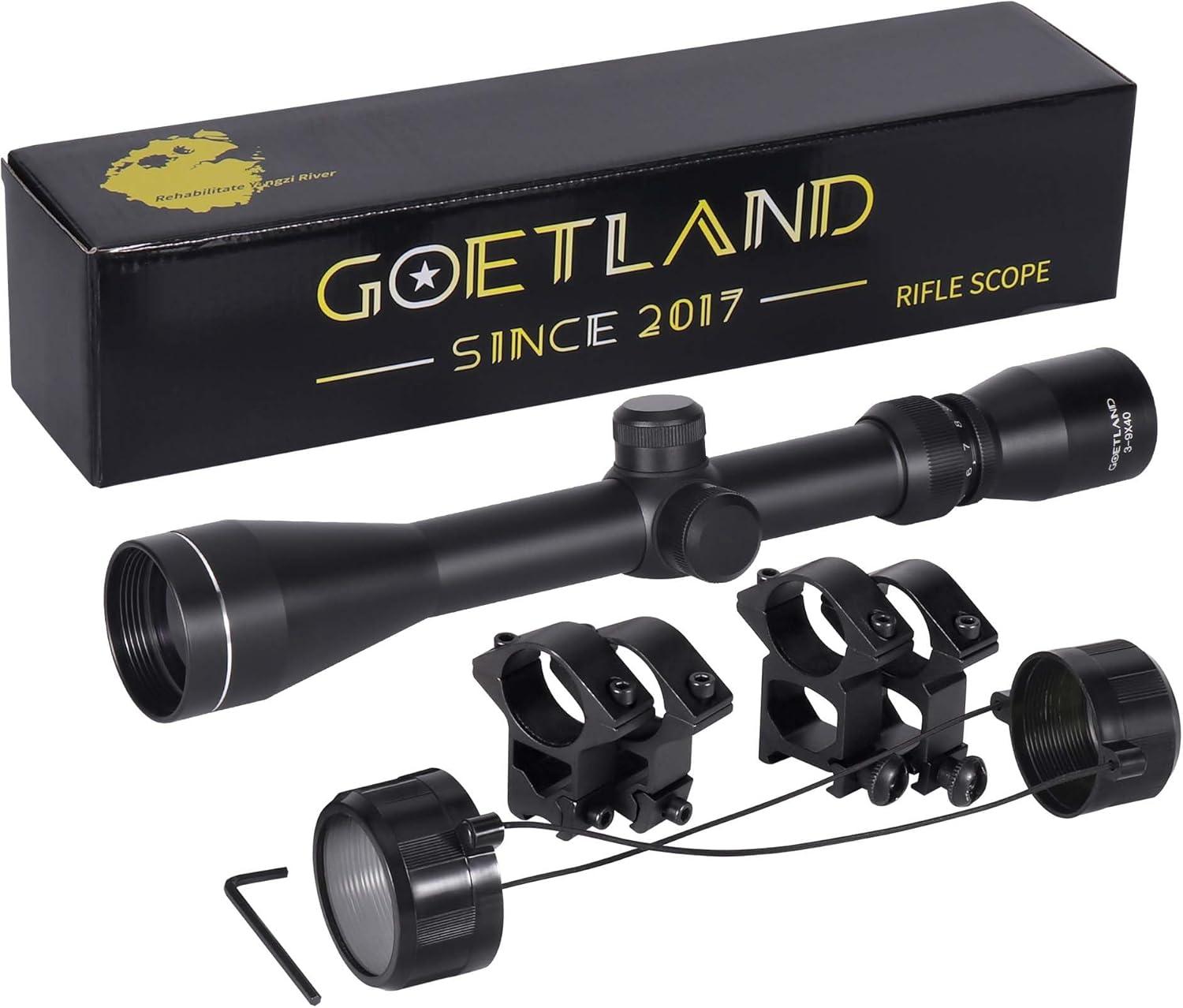 Goetland Gewehr Zielfernrohr 3-9x40 Airsoft Crosshair Optik R4 Absehen mit Mo...