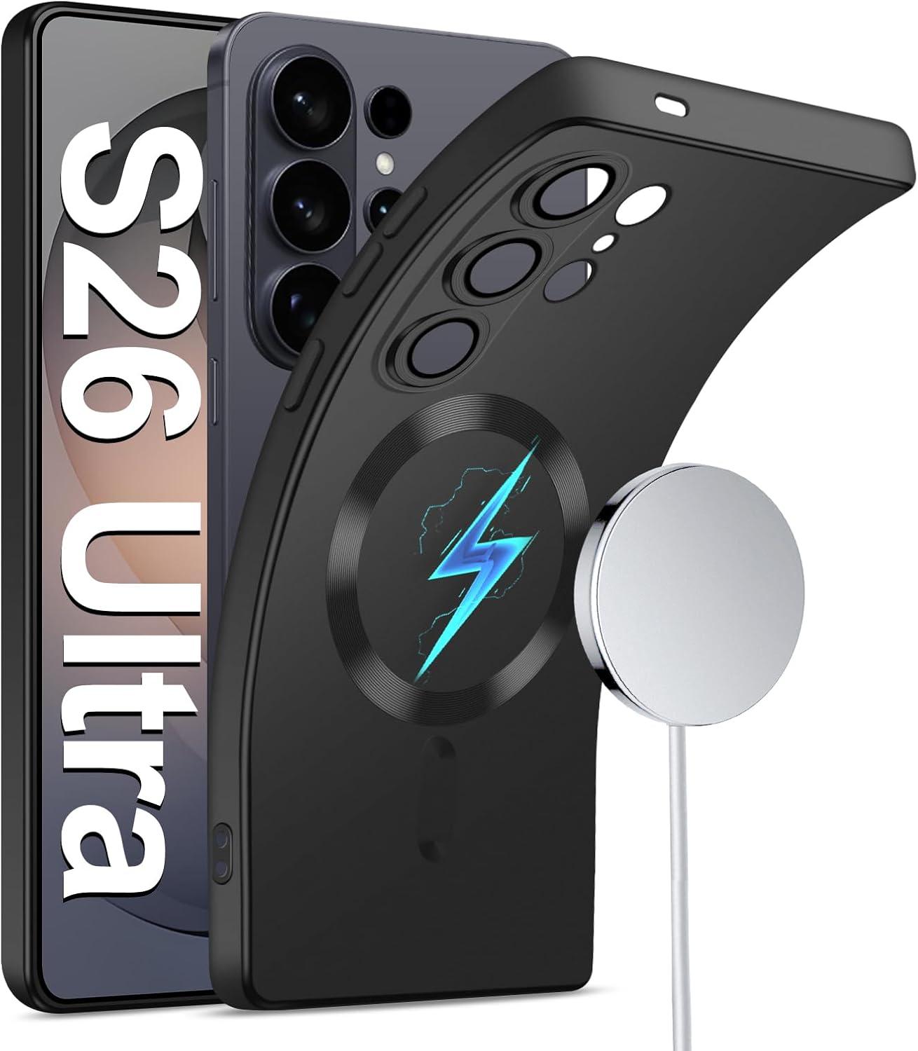 Handyhülle für Samsung Galaxy S26 Ultra Hülle, [für Mag-Safe] Kameraschutz Ei...
