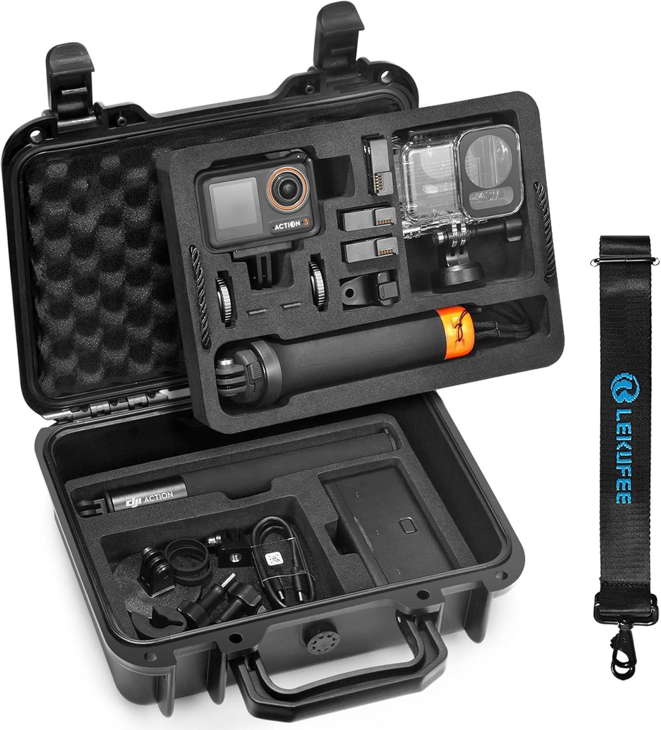 LEKUFEE Hartschalenkoffer für DJI Osmo Action: Wasserdicht und kompakt