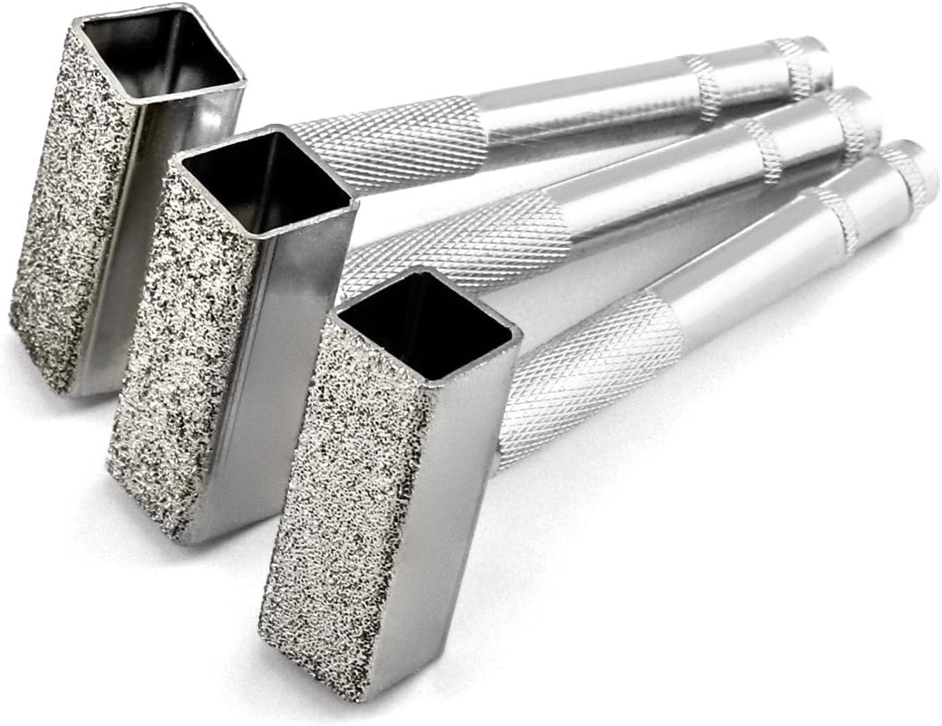QWORK® 3 Stück Schleifstein Abrichter, Diamant-Schleifscheibenabrichter zum S...