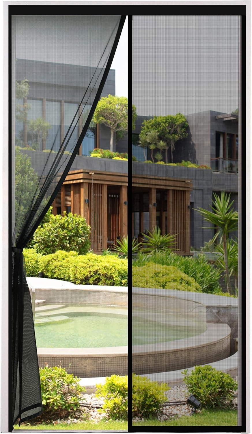 VERDICKTER Fliegengitter Tür Insektenschutz Magnetvorhang Ideal für Balkontür...