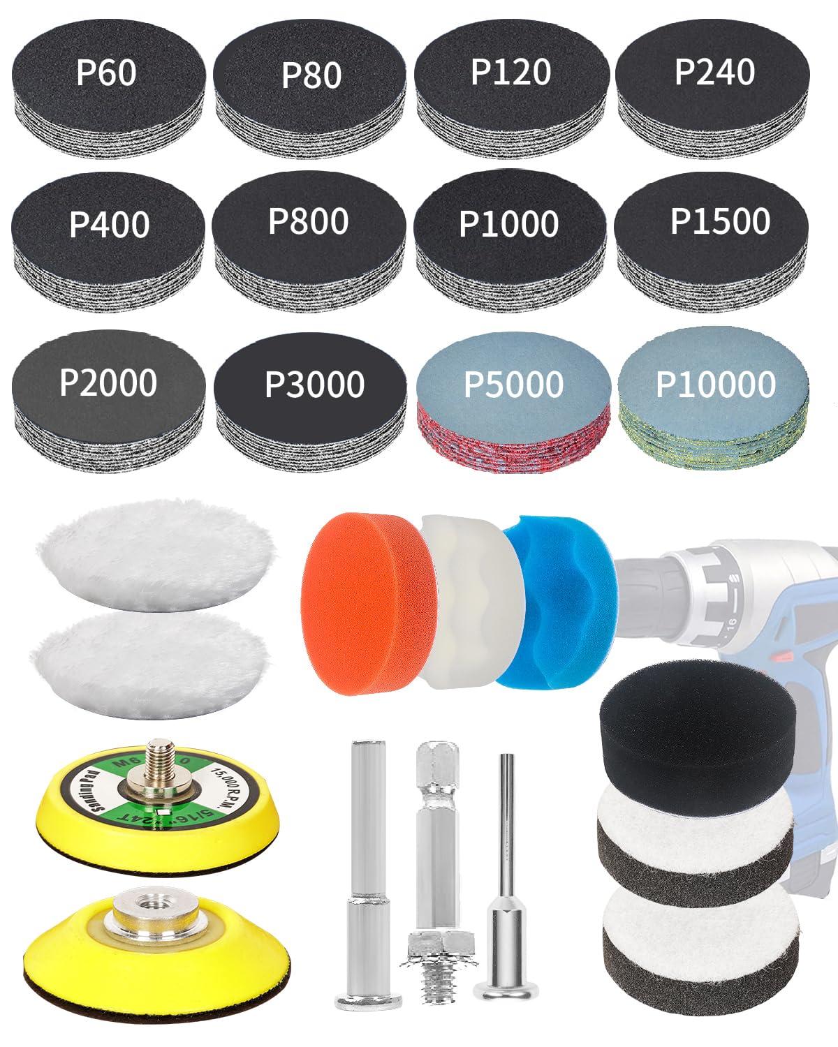 194 Stück Scheinwerfer-Aufbereitung Set: Professionelles Polieren für Auto und Werkstatt