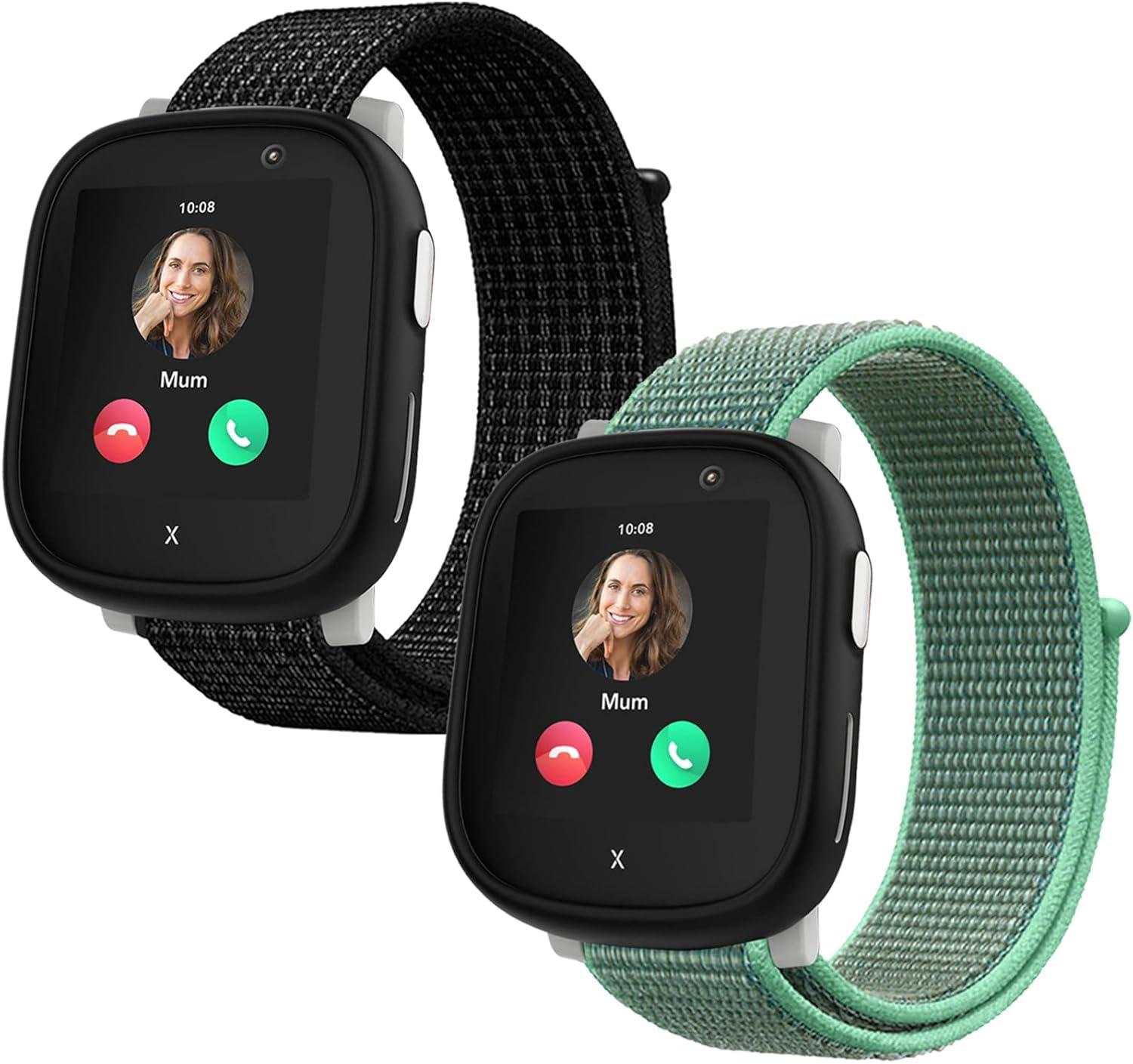 2-Stück Nylon Armbänder kompatibel mit Xplora X6/X6 Pro/Anio 6 Armband, Kids ...