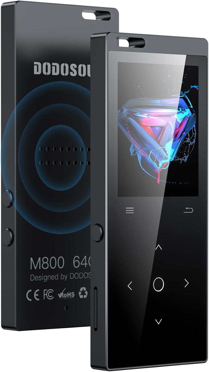64GB MP3 Player Bluetooth - DODOSOUL MP3-Player mit Kopfhörer FM Radio Diktie...