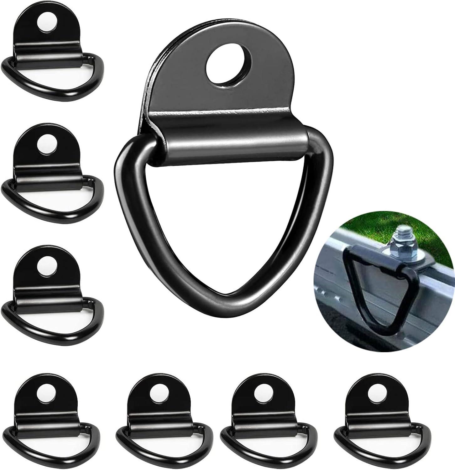 8 Stück Zurrösen V-Ring, Aufbauring Schwerlast 82 x 63mm V Aufbauring, Edelst...