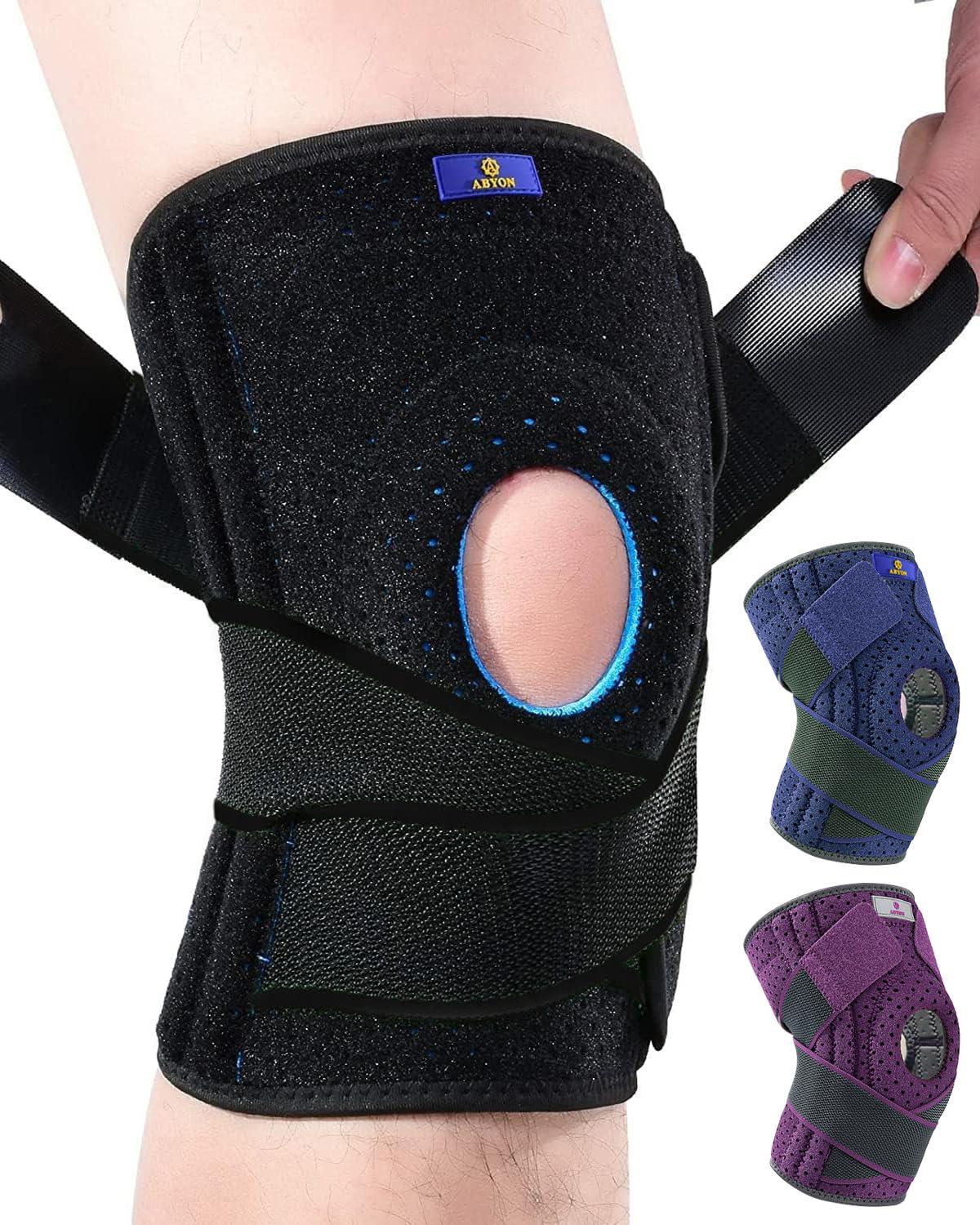 ABYON Kniebandage Verstellbare Knieorthesen mit Seitlichen Stabilisatoren und...