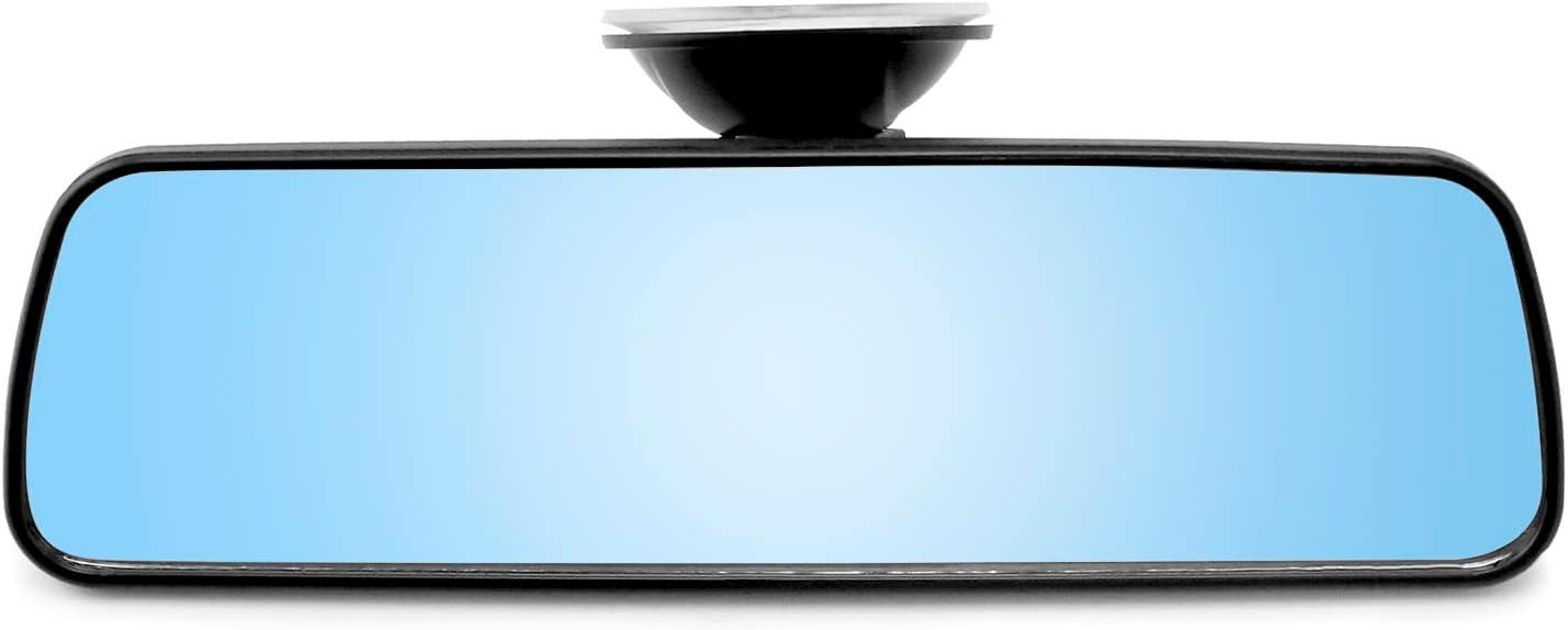 QWORK® 200 x 60 mmAuto Rückspiegel mit Starker Saugnapf, Universal Innenspieg...