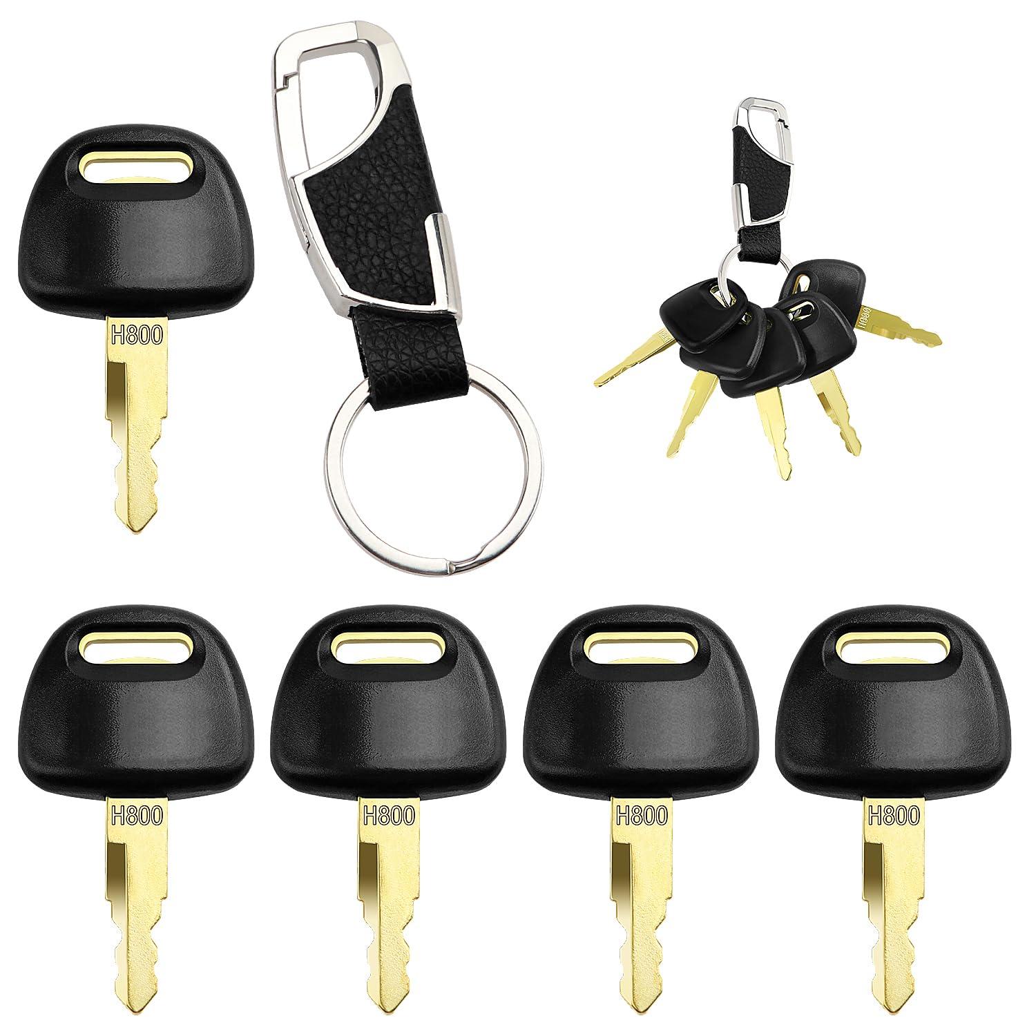 VooGenzek 5 Stücke Ersatz Zündschlüssel H800, Baumaschinen Schlüssel, Univers...