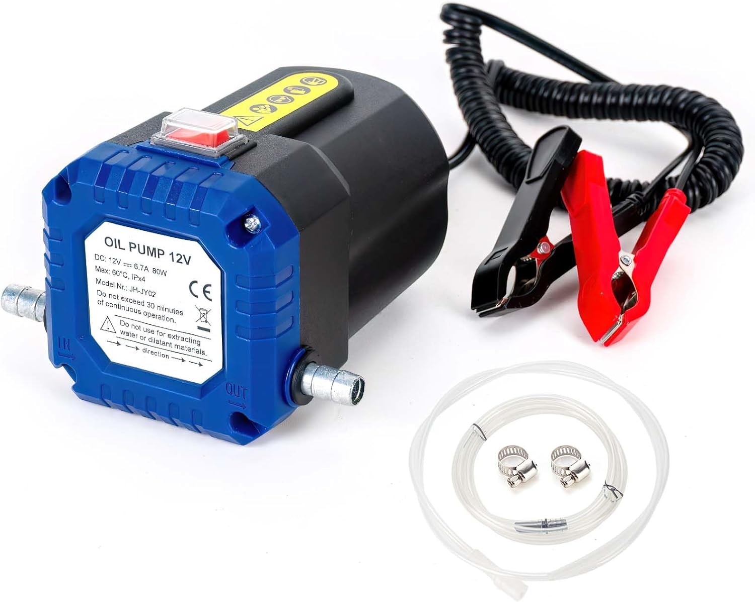 12V 80W Dieselpumpe, Ölabsaugpumpe Elektrische Umfüllpumpe, Saugpumpe für Ölw...