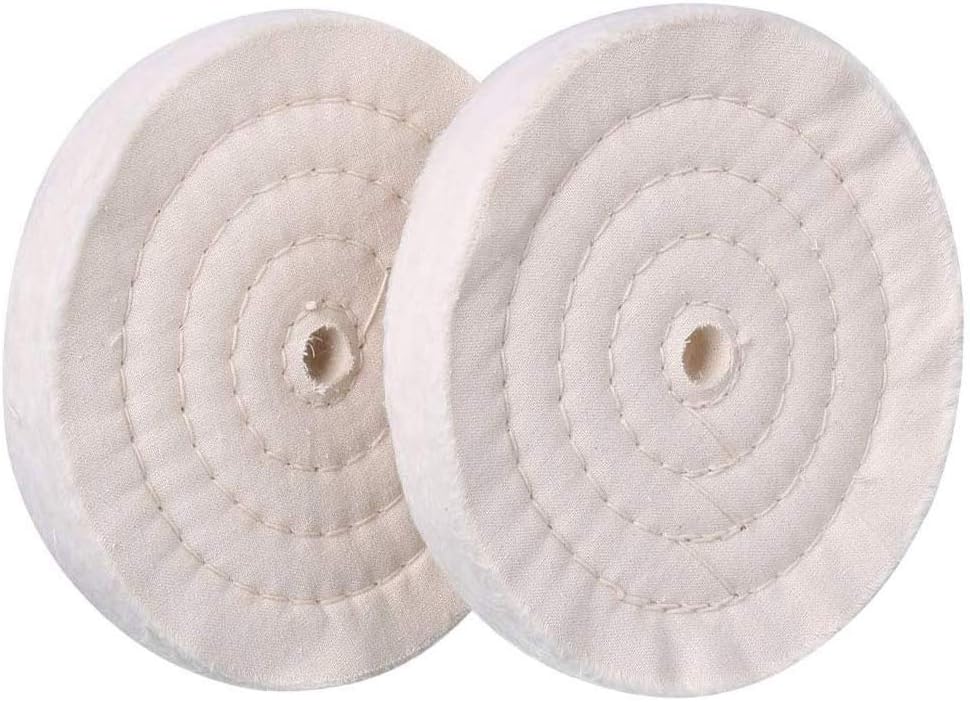 150 mm (6 Zoll) Extra dicke Polierscheiben Baumwolle Schwabbelscheibe 70-lagi...