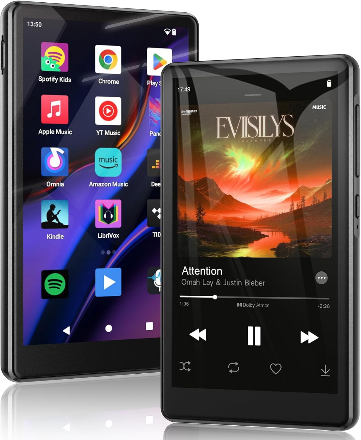 163GB MP3 Player Spotify mit Bluetooth, 4.5 Zoll Touchscreen MP4 Player WiFi,...