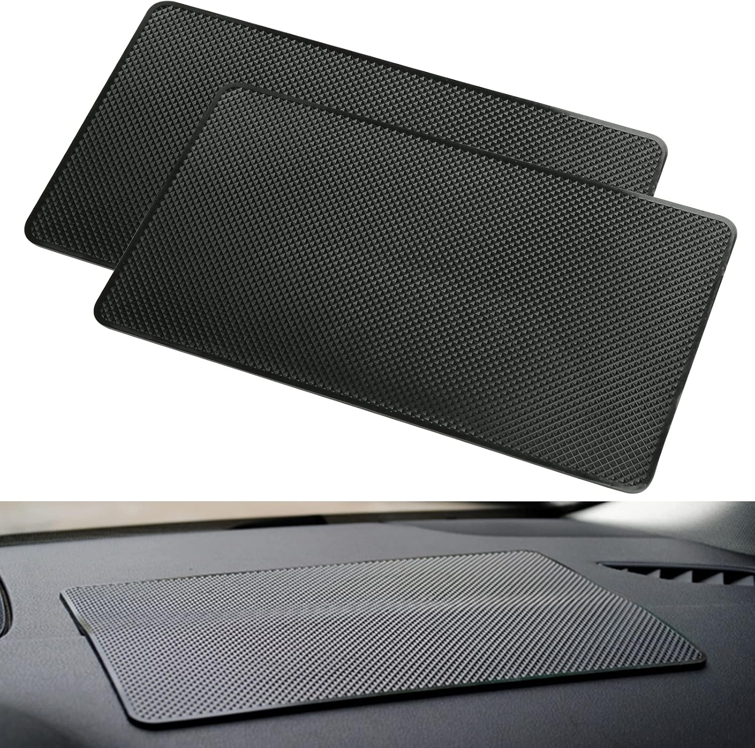 2 Stück Antirutschmatte Anti Rutsch Matte für Auto Armaturenbrett Antirutsch ...