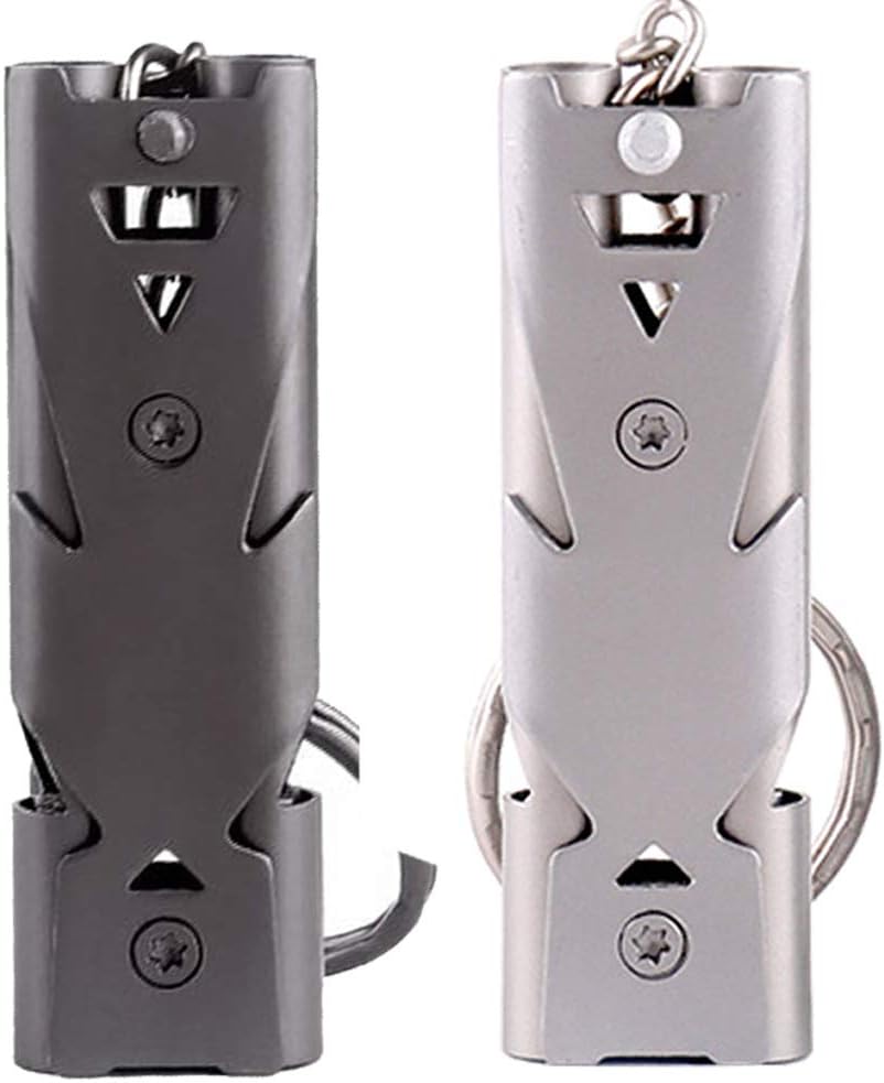 2 Stück Notpfeife Signalpfeife Notpfeife Laut 150dB Sport Whistle Trillerpfei...