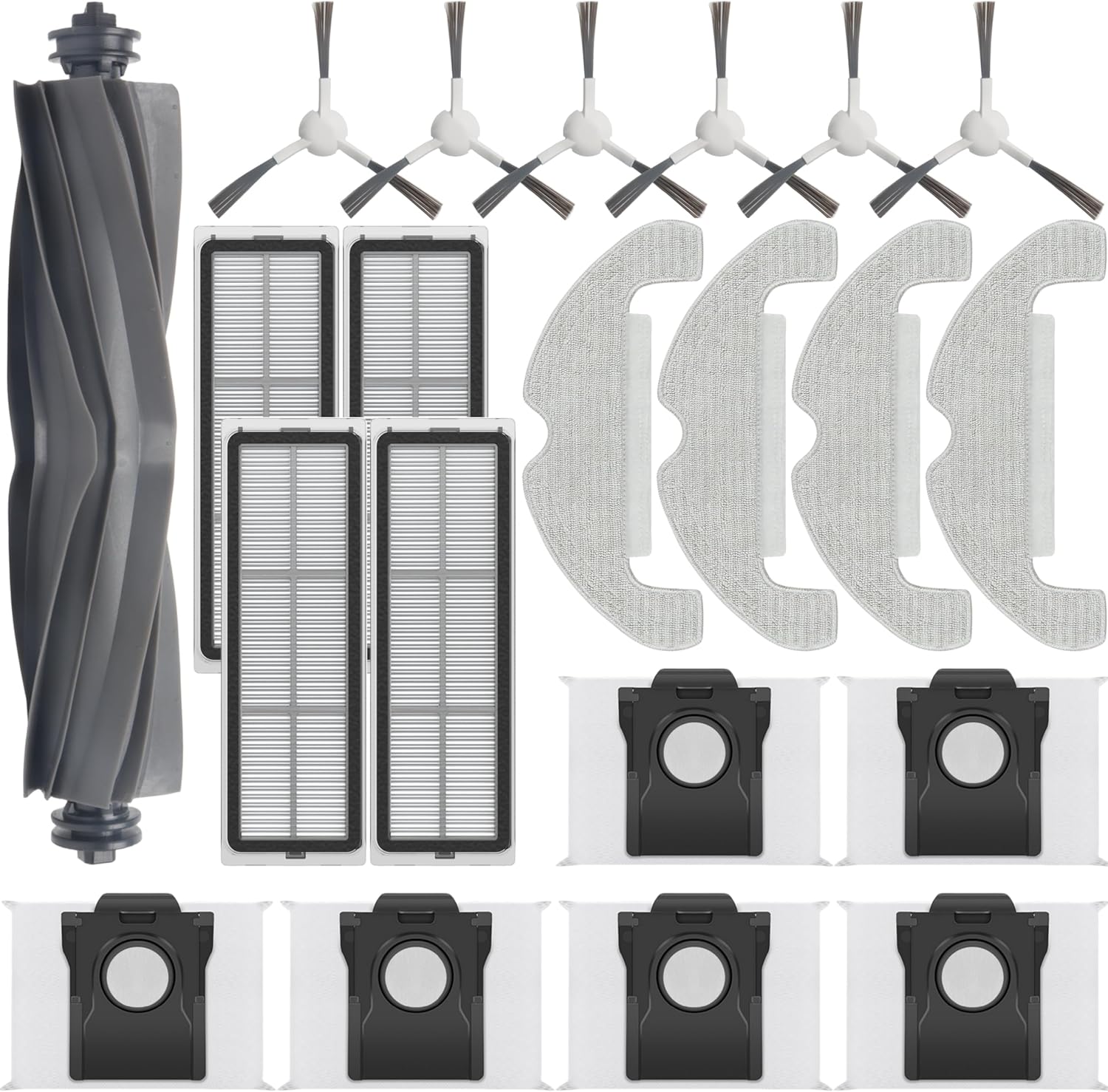 21 Stück Zubehör für Dreame D10 Plus Gen 2 Saugroboter, Bestehend Aus 1 Haupt...