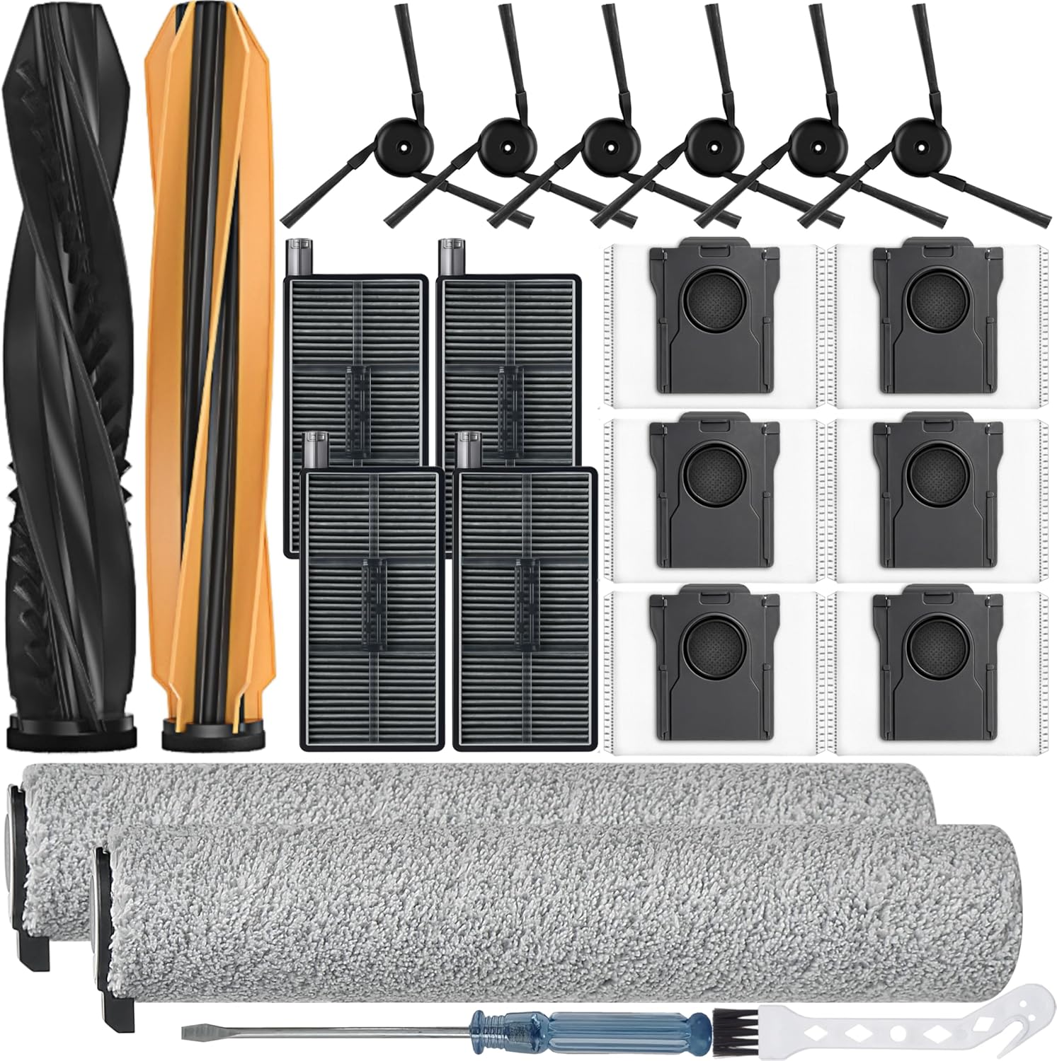 22 Stück Zubehör für Dreame Aqua10 Ultra Roller und Aqua10 Ultra Roller Compl...