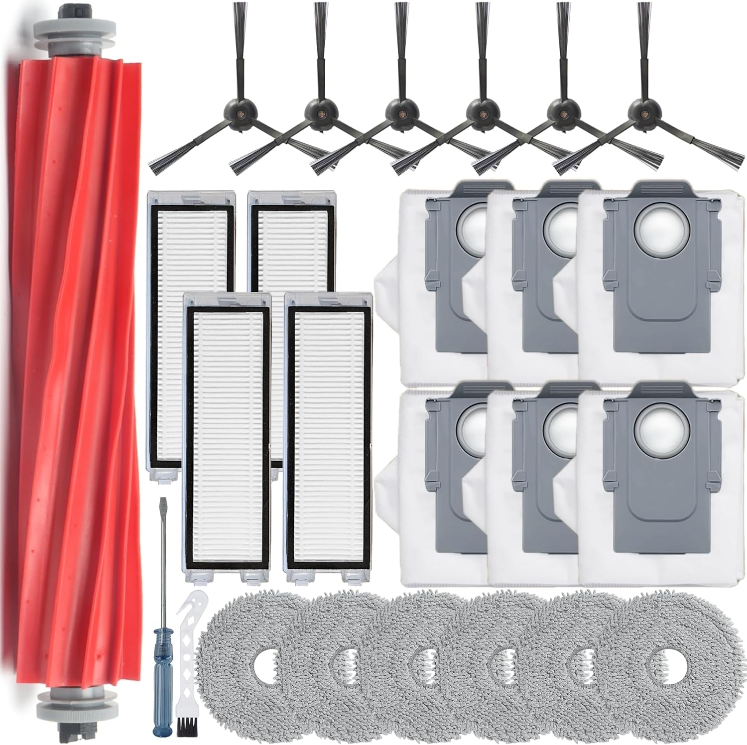 23 Stück Kompatible mit Roborock Qrevo Zubehörset Saugroboter【Not for Q Revo ...