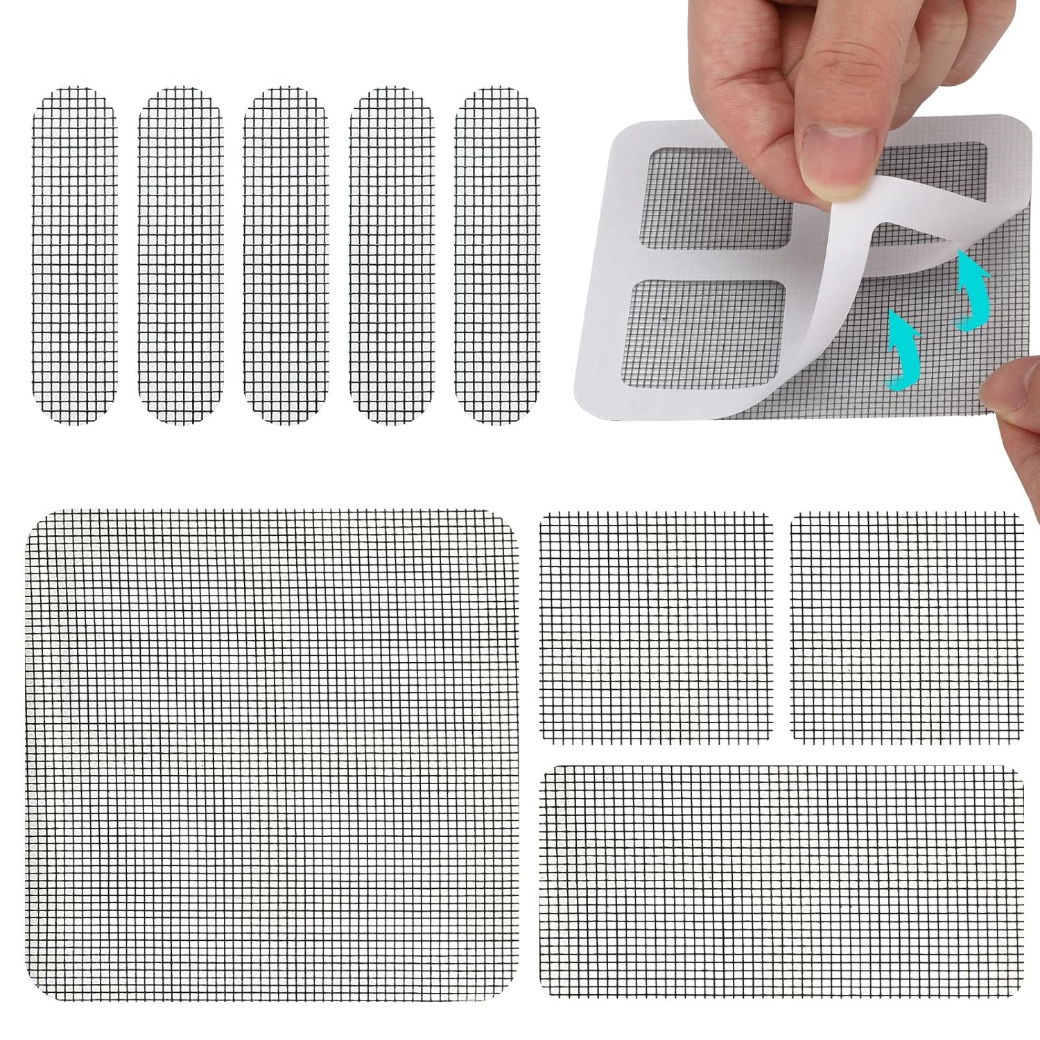 28 Stück Reparaturflicken für Fenstergitter, Klebeband zur Reparatur von Mosk...