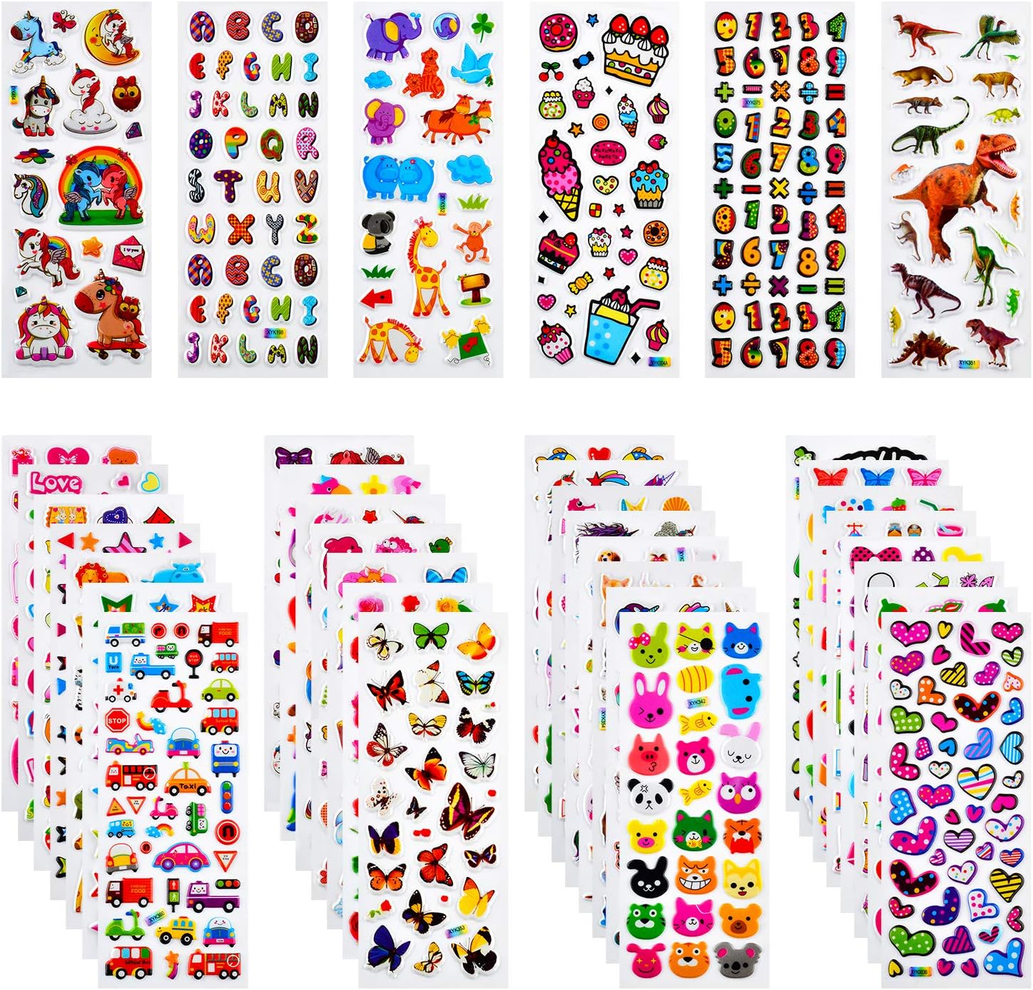 3D Aufkleber für Kinder & Kleinkinder, 920+ Geschwollen Stickers, Niedliche V...