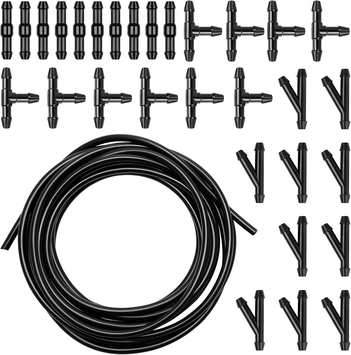 5m Scheibenwaschanlage Schlauch Reparaturset mit 30 Stücke Schlauchverbinder,...