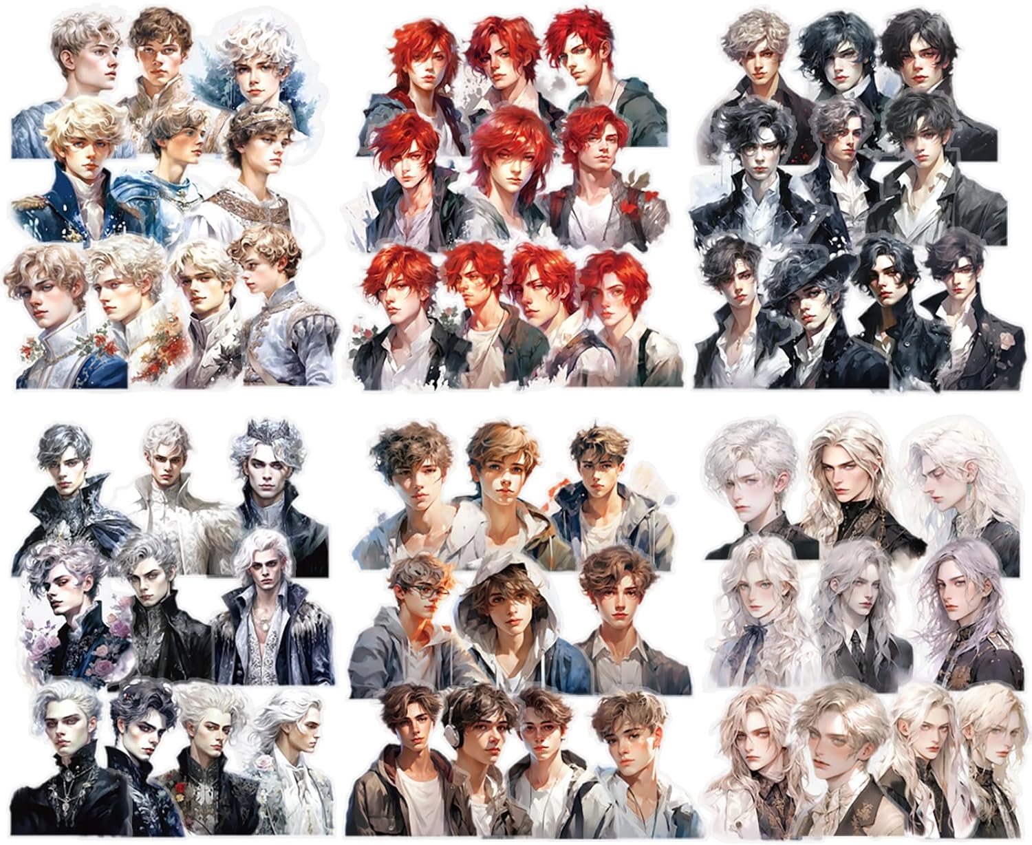 60PCS Vintage Sticker Set Kraeoke Teenager PET Scrapbooking Stickers Dekorati...