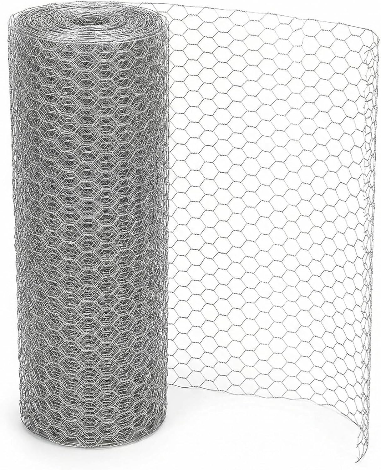 Amagabeli Maschendrahtzaun Sechseckgeflecht, Maschenweite 25 mm, Höhe 40 cm, ...