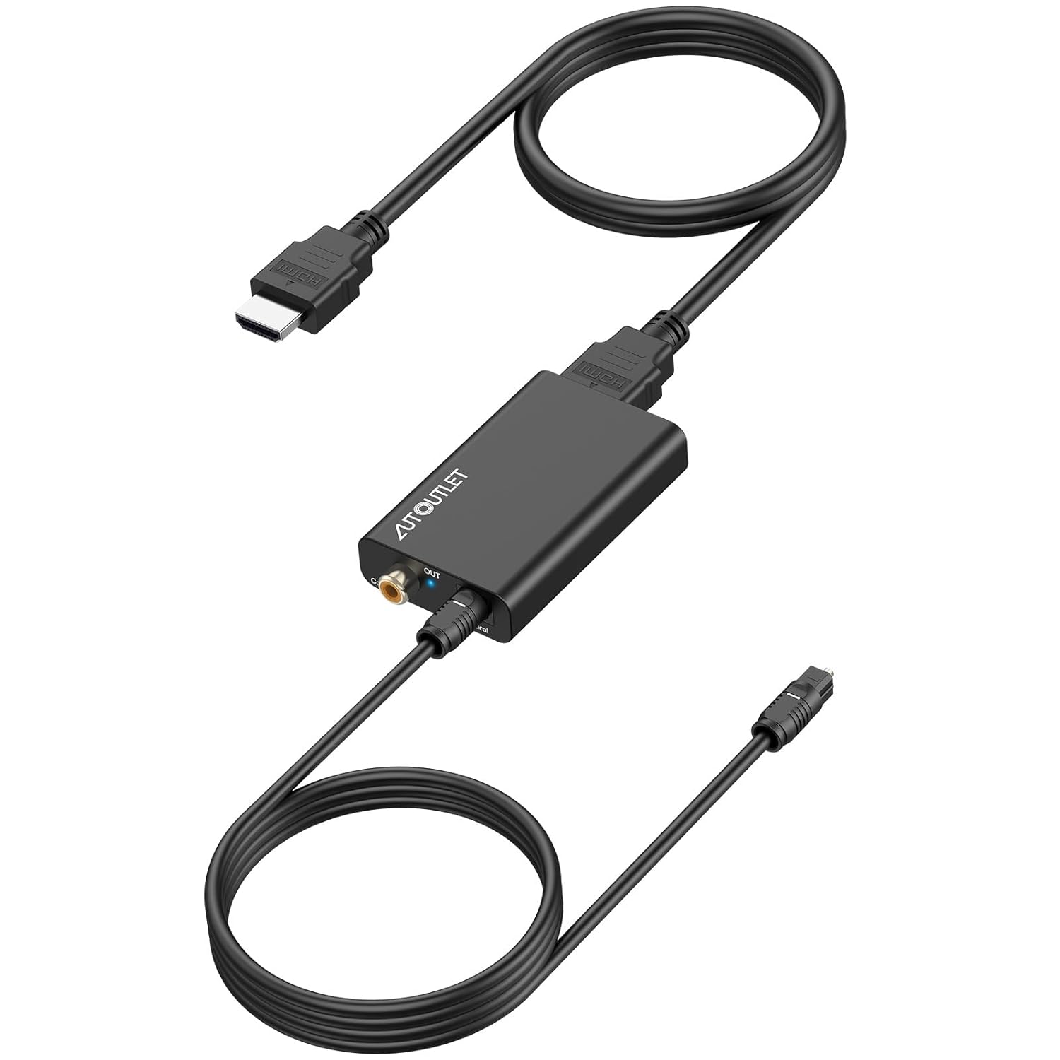 AUTOUTLET HDMI ARC Audio Extraktor, 192kHz HDMI Audio Splitter ARC auf Optisc...
