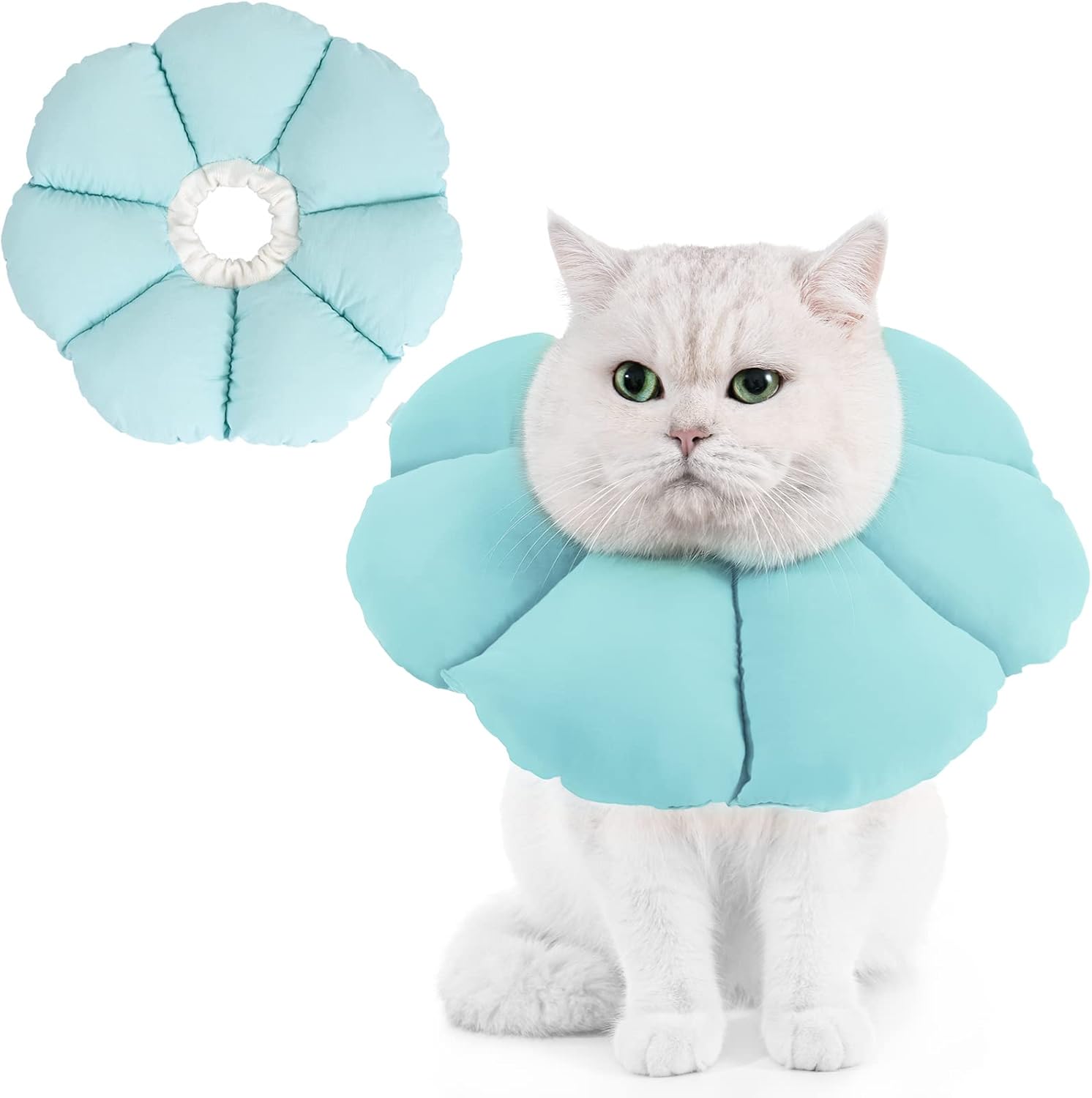 Avont Halskrause Katze, Einstellbar Halsband Weich Halskragen Cat Leckschutz ...