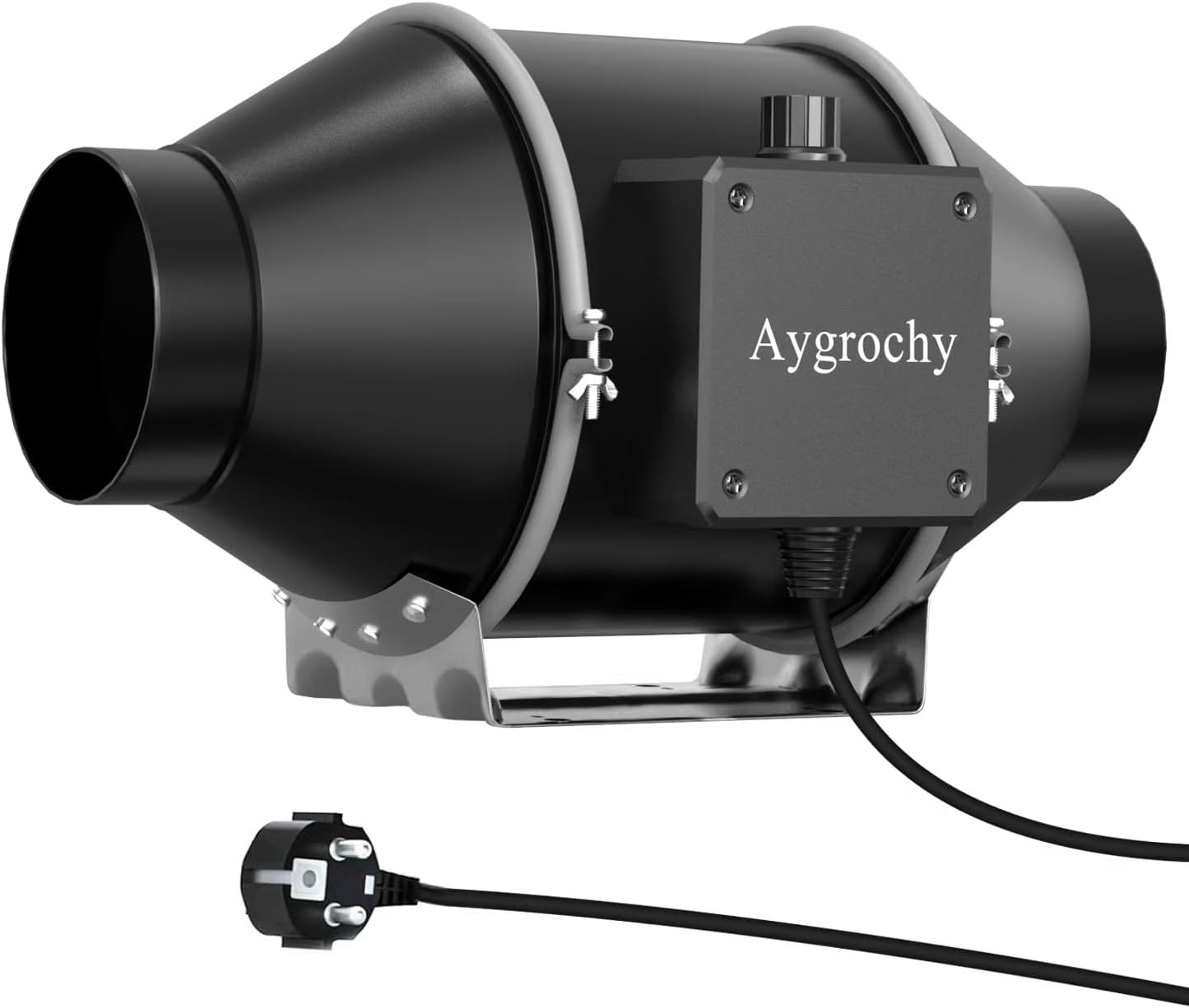 Aygrochy 100mm Regelbar Rohrventilator 363 m³/h, Drehstrom EC motor Rauchabzu...