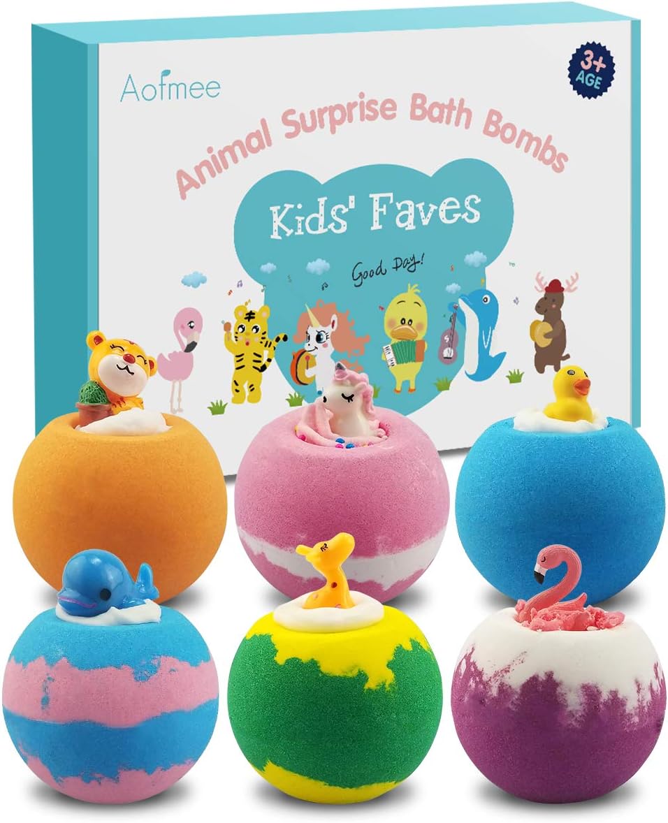 Badebomben, Aofmee Badebomben Kinder, Badebomben Geschenkset 6pcs Badekugeln,...