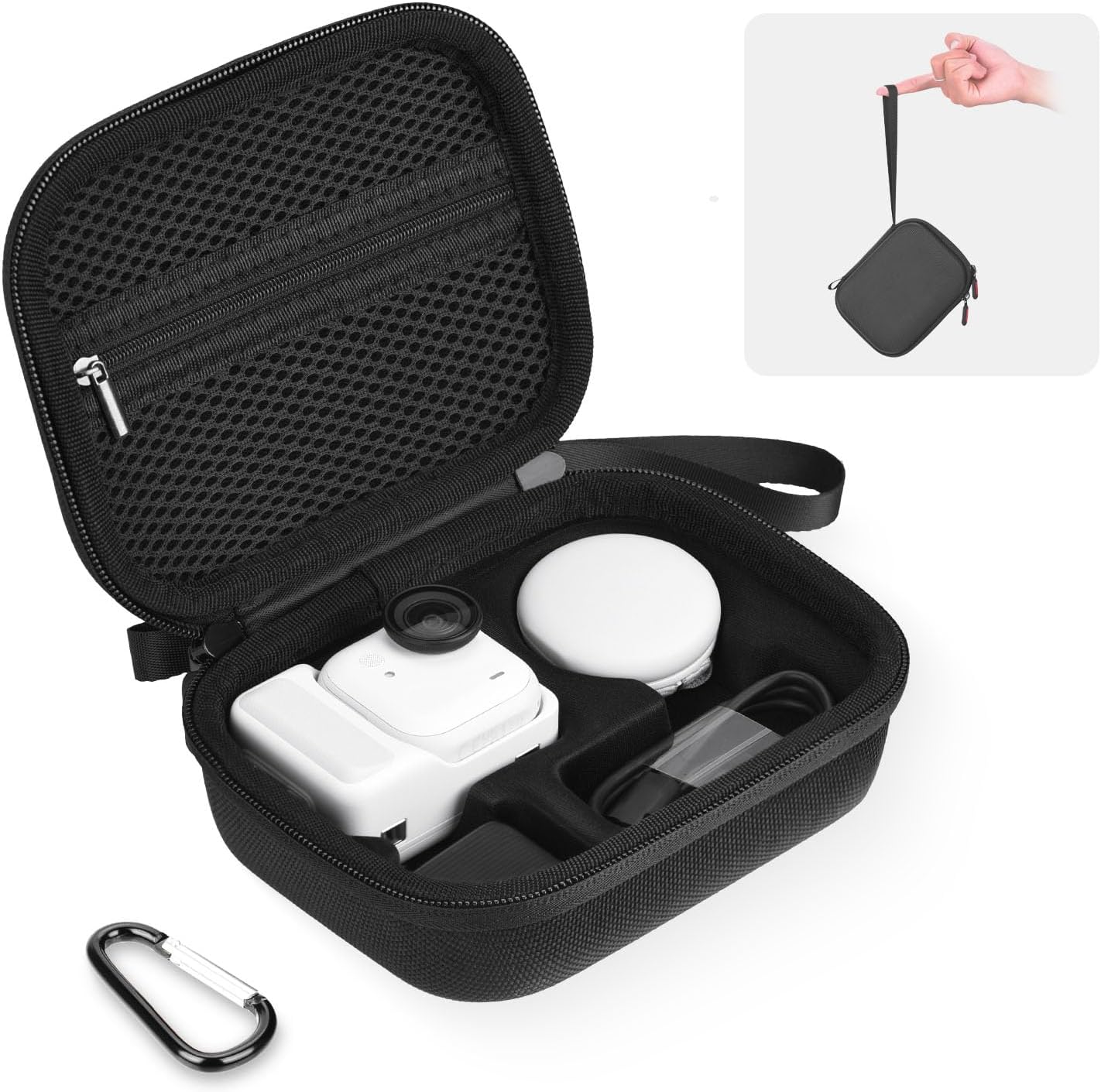 BRDRC Tasche für Insta360 GO Ultra, Case Aufbewahrungsbox Schutzetui Hartscha...