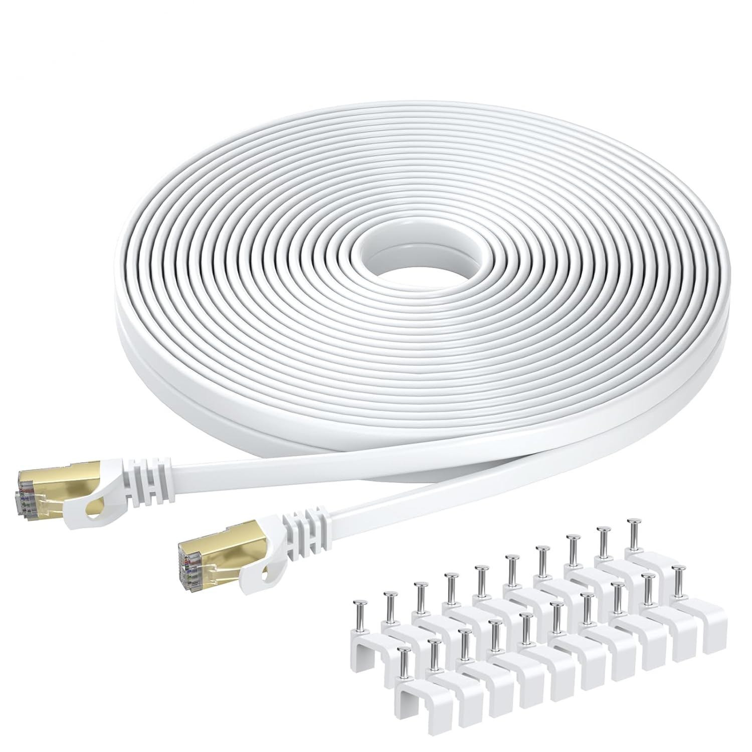 BUSOHE Cat 8 Ethernet-Kabel 7m, Hochgeschwindigkeits- Gigabit RJ45 LAN Netzwe...