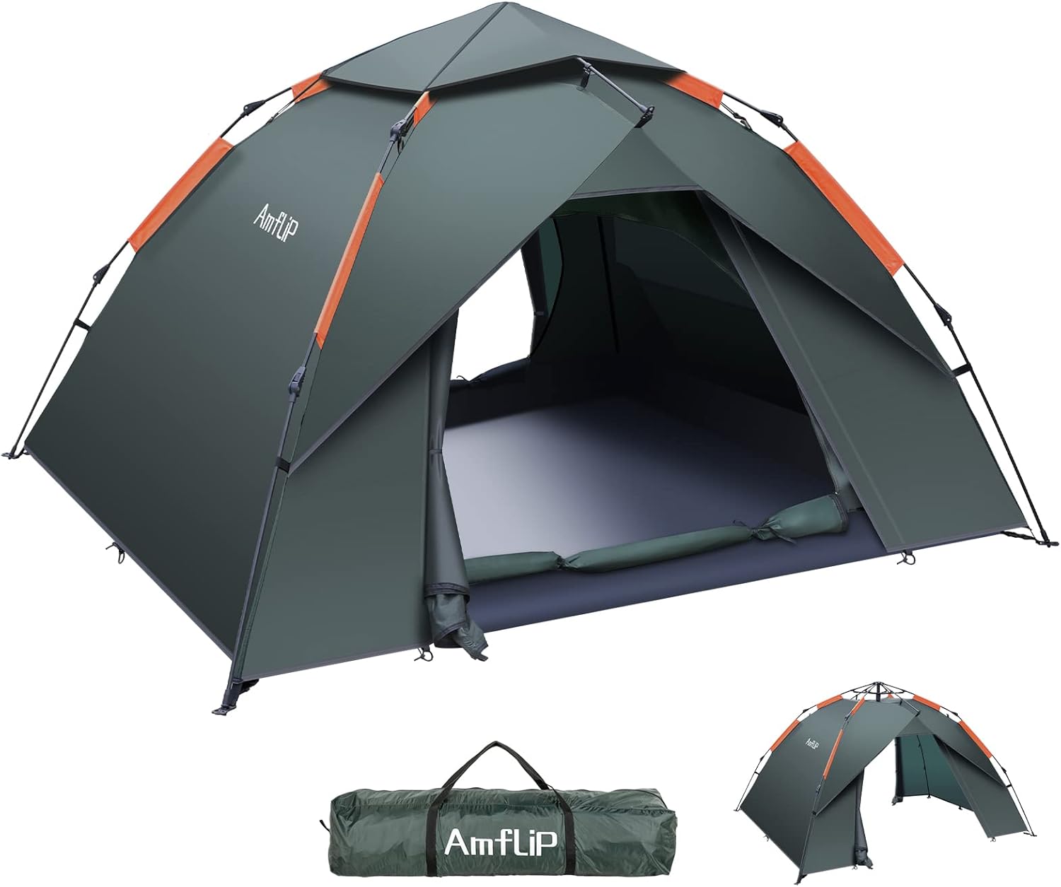 Camping Zelt Automatisches 2 Mann Personen Instant-Zelt Pop Up Kuppelzelt 4 J...