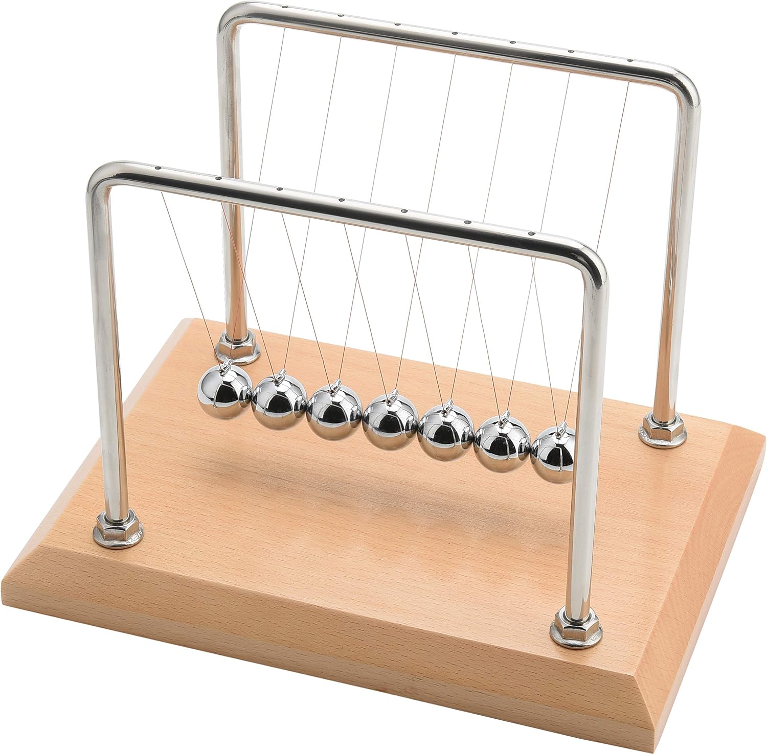 CERROPI Newton Cradle | Newton Pendel Hochwertig | Kugelstoßpendel Unendlich ...