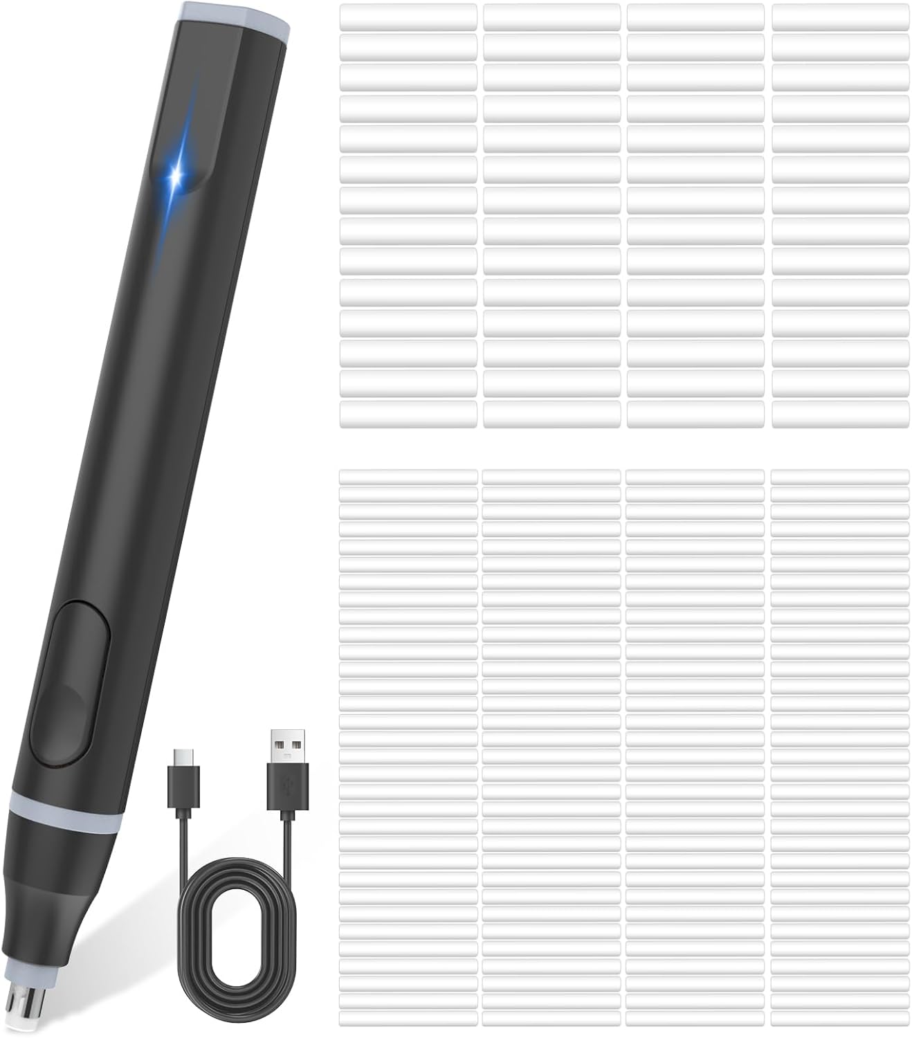 Cuteefun Elektrischer Radiergummi, USB C Wiederaufladbarer Radierstift Elektr...