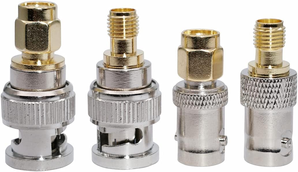 DollaTek 4-teiliges Antennenadapter Set Koaxial RF Stecker BNC auf SMA Stecke...
