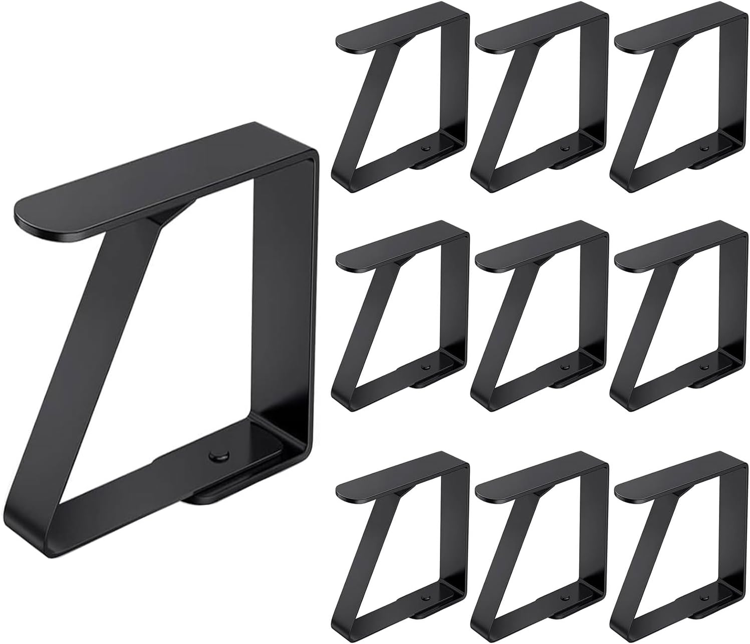 ERBO 10 Stück große Tischdeckenklammern Edelstahl, Tischklammern für Dicke Ti...