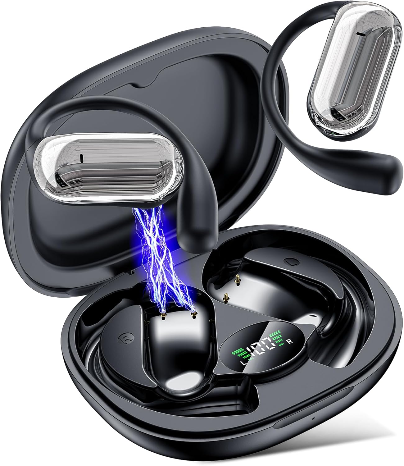 EUQQ KI Übersetzer Kopfhörer Bluetooth 6.1 4-in-1 Echtzeit Übersetzungskopfhö...