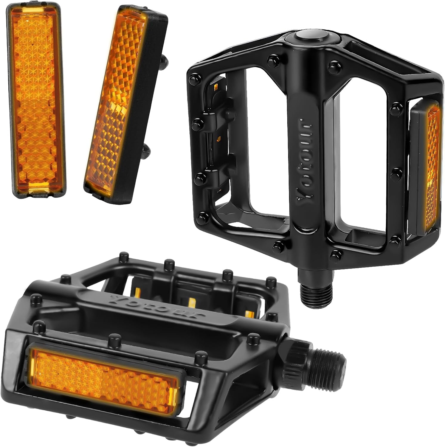 Fahrradpedale, 9/16 Zoll rutschfeste Aluminium Ersatzpedale Bicycle Pedals Fa...