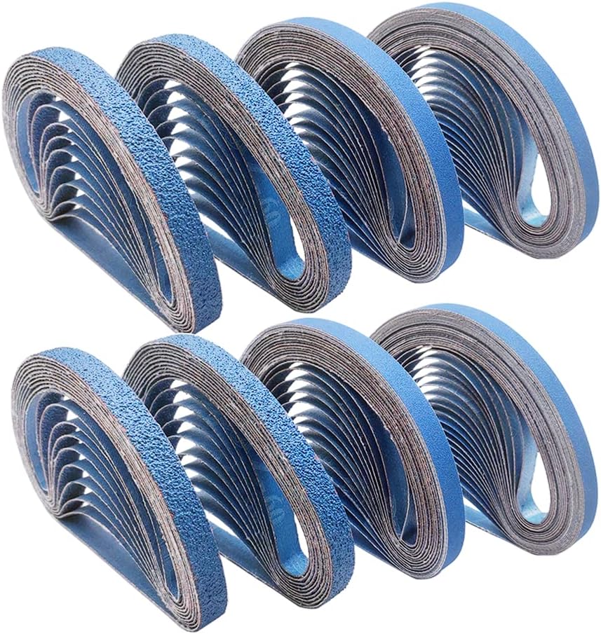 FEIHU Zirkonkorund Schleifbänder 30 x 533 mm je 5 x Körnung 60,80,100,120,240...