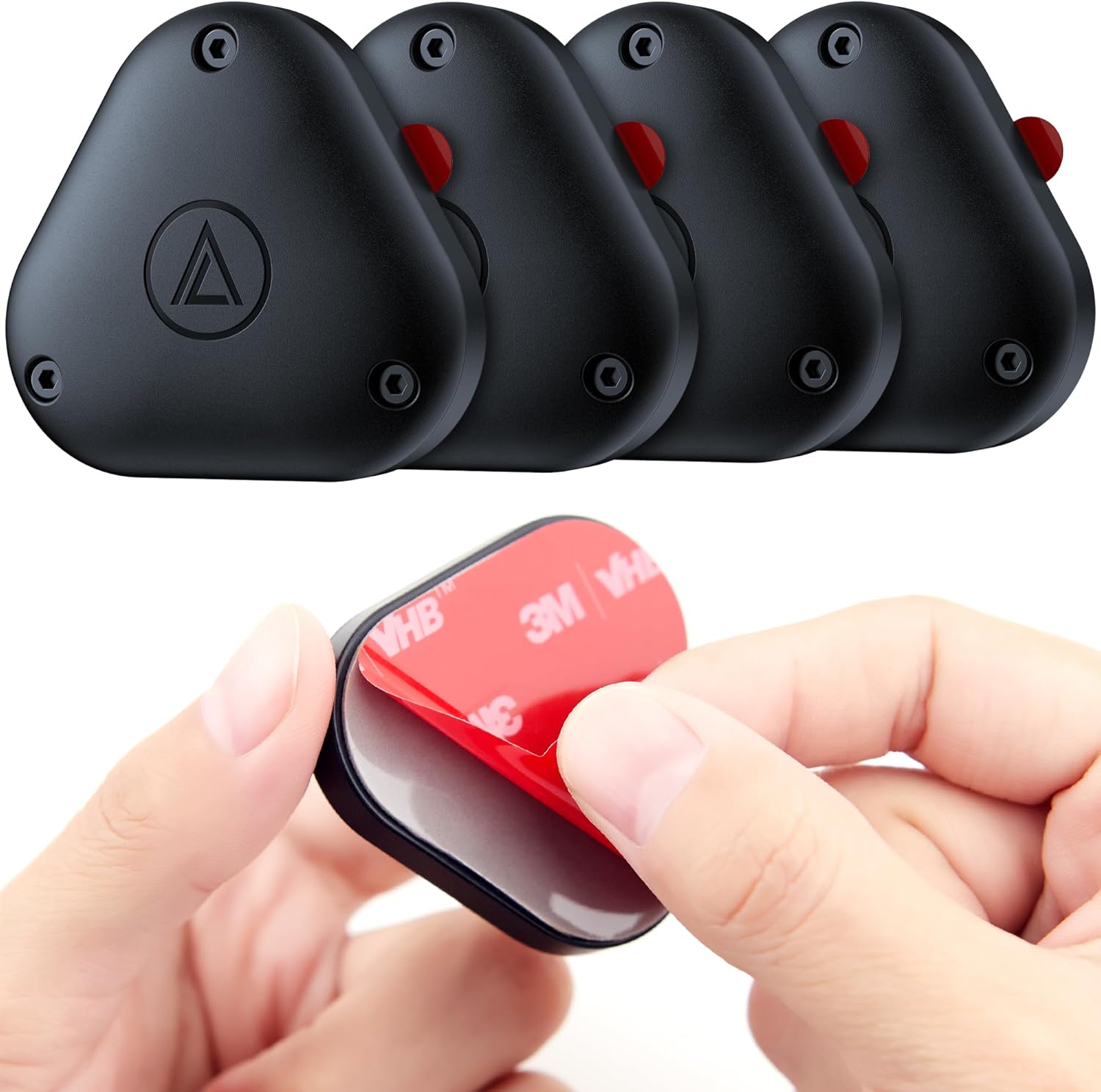 für Apple Airtag-Halter, 4er-Pack wasserdichte Airtag-Hülle mit starkem 3M-Kl...