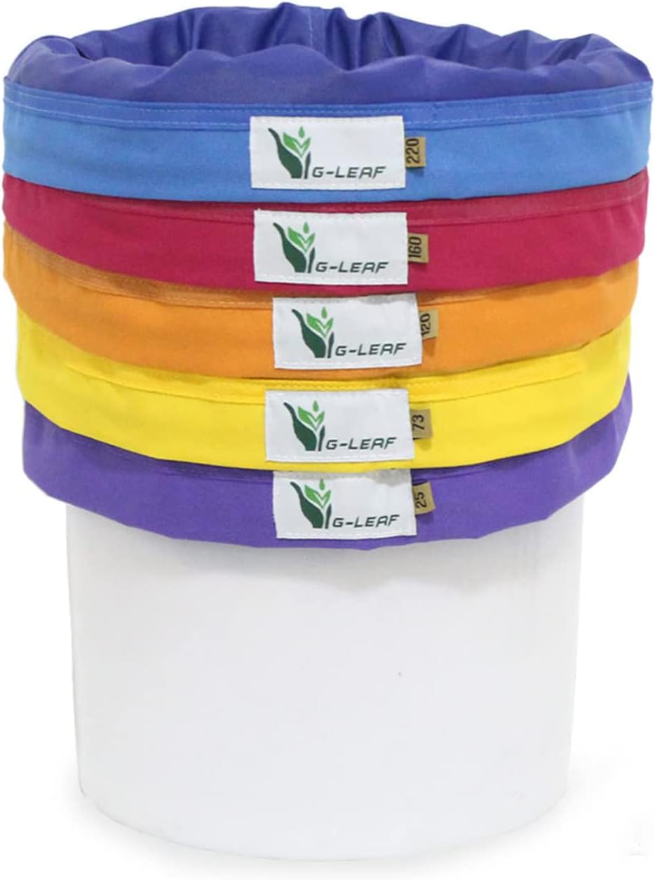 G-LEAF Bubble Bag 600D 20L 5 Gallon 5 Beutel Luftblasenbeutel Extraction Esse...