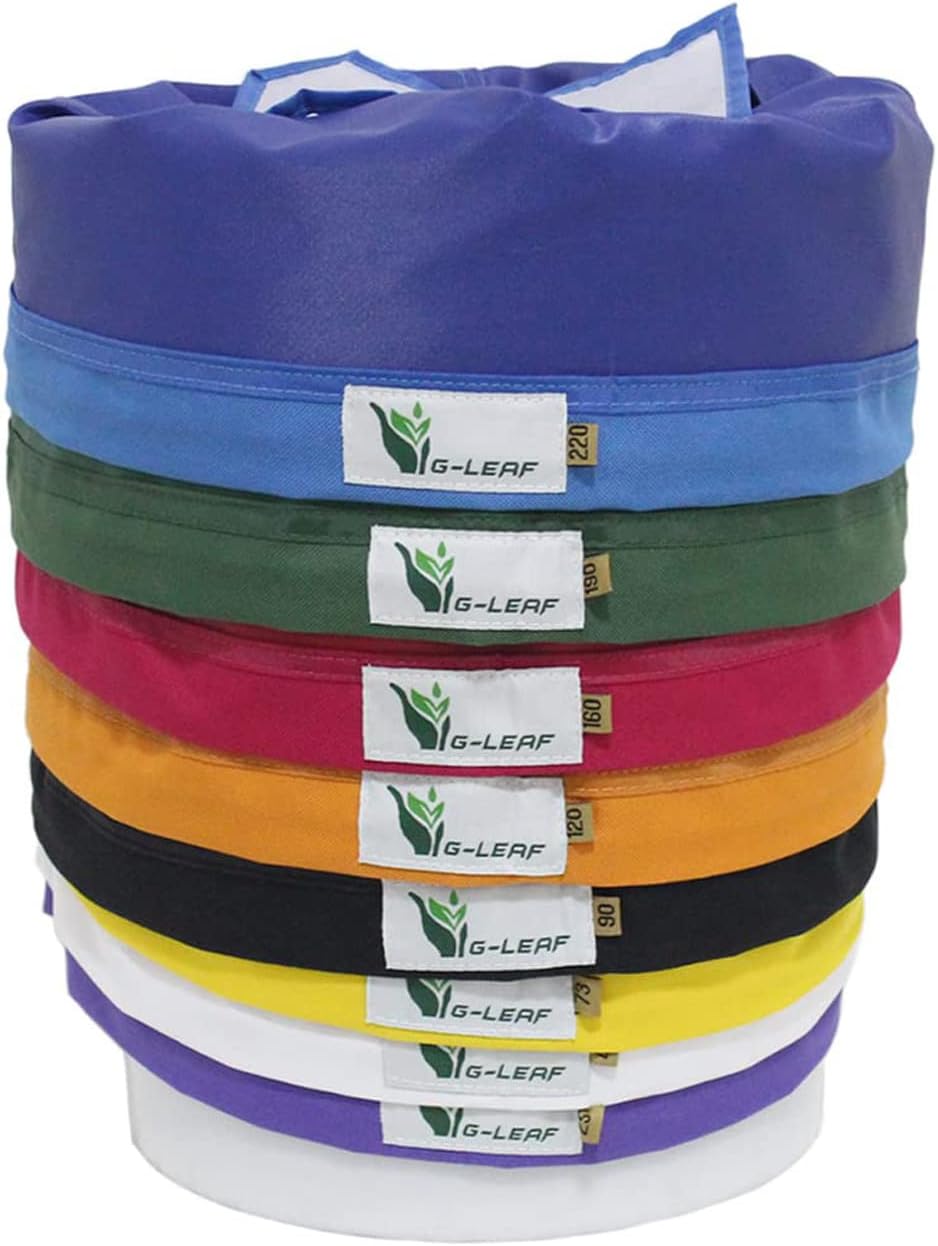 G-LEAF Bubble Bag 600D 20L 5 Gallon 8 Beutel Luftblasenbeutel Extraction Esse...