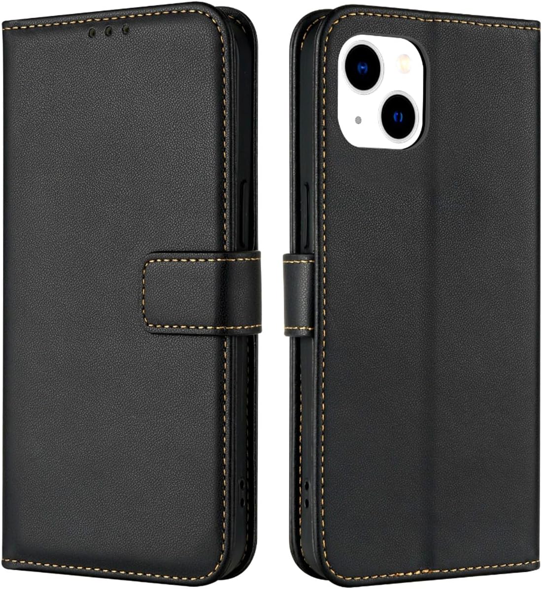 Handyhülle für iPhone 13 / iPhone 14 Hülle Klapphülle Leder Klappbar Tasche F...