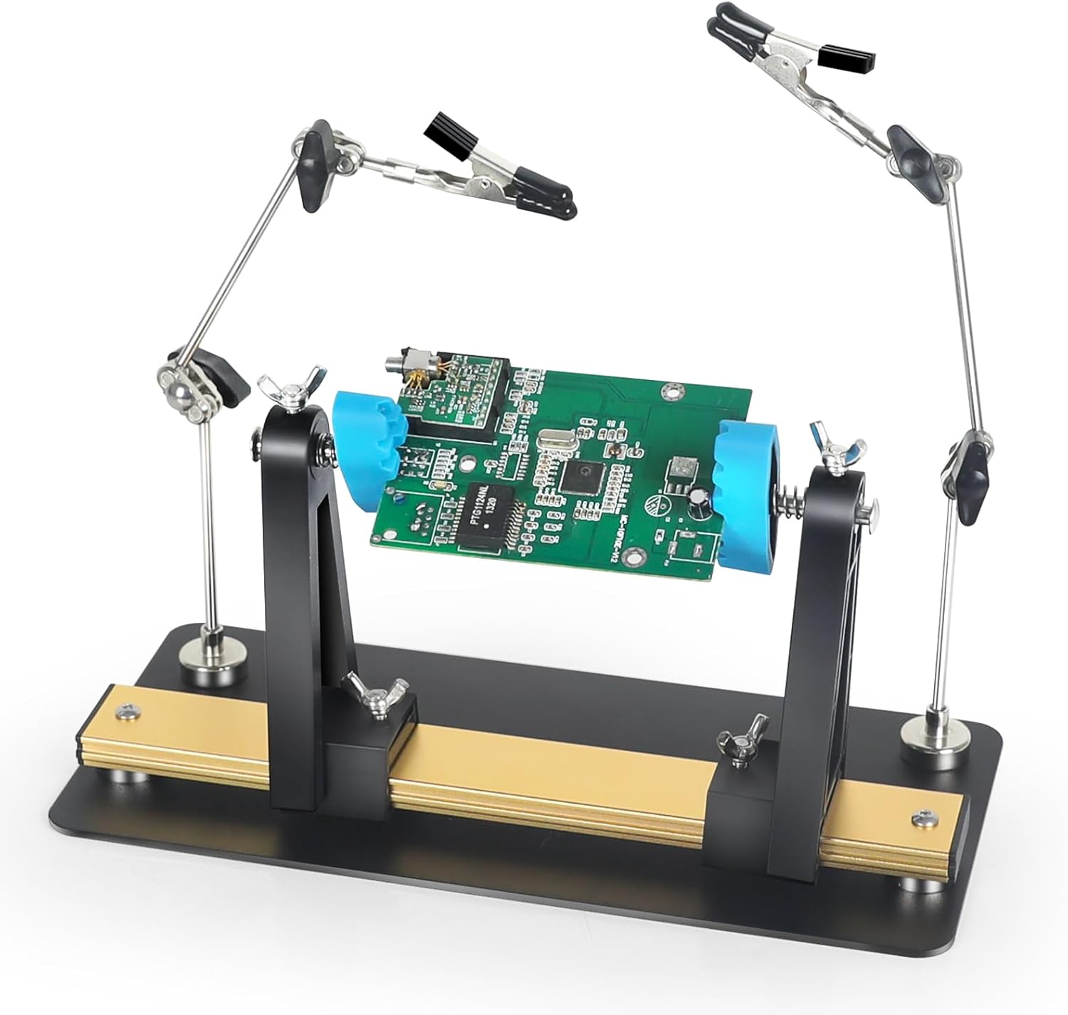 Helfende Hände Lötstation – Dritte Hand Löthilfe mit Magnetfuß, 360° drehbare...