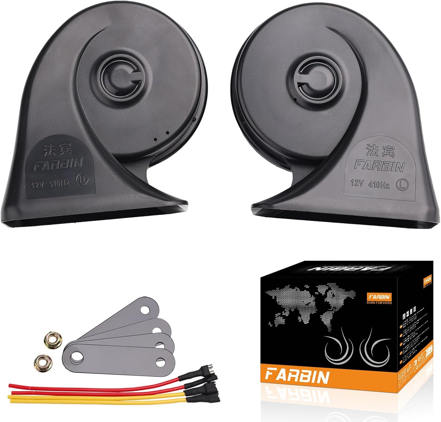 Hupe 12v Laute, Signalhorn Wasserdichte Doppel Horn Super Laute Lkw Hupe Auto...