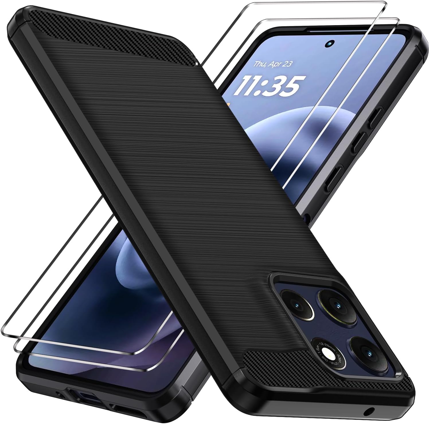 ivoler Hülle für Motorola Moto G86 5G / G86 Power 5G mit 2 Stück Panzer Schut...